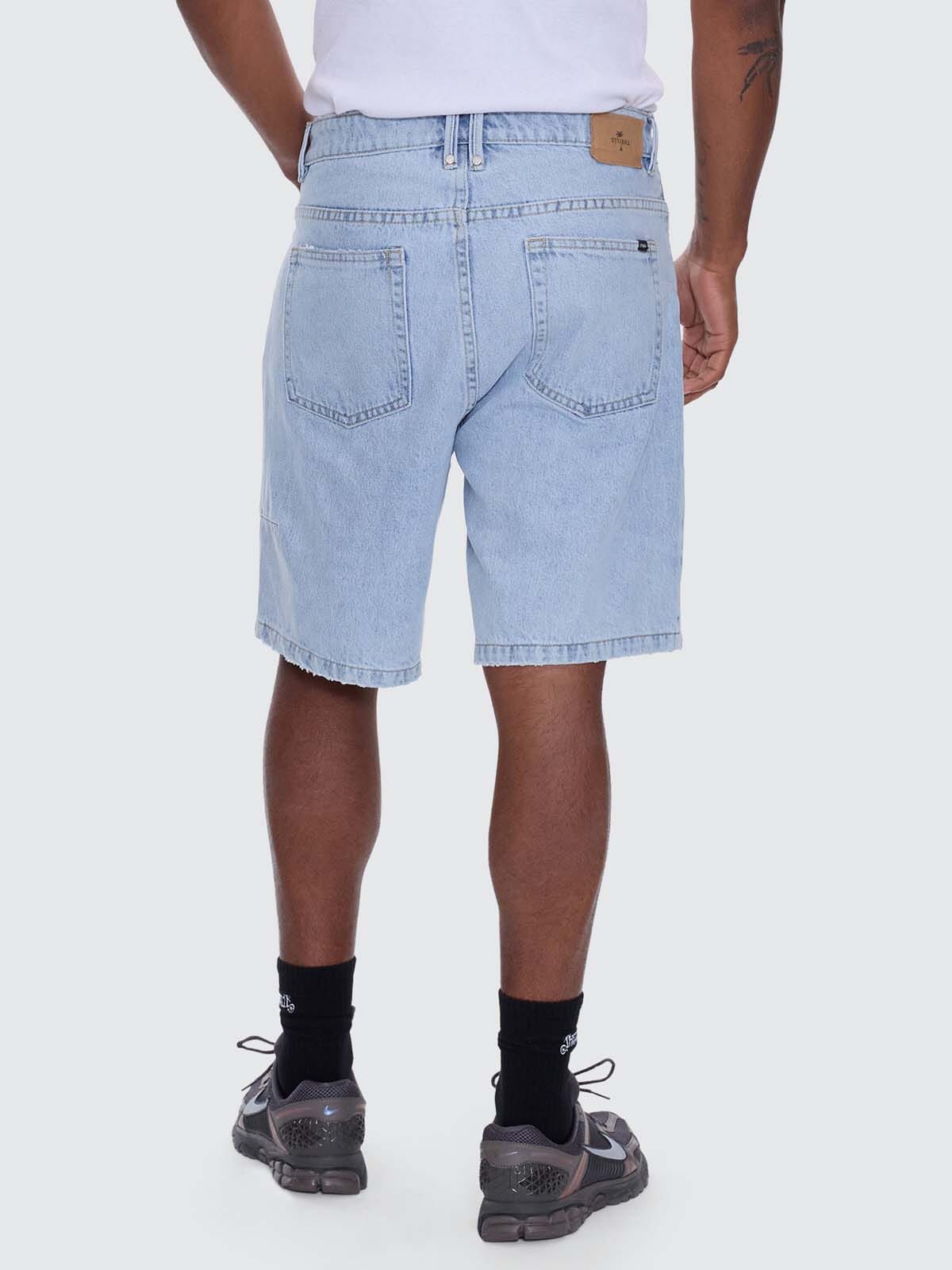 Mens Mid Slacker Relaxed Walk Short Serenity Blue - Image 3