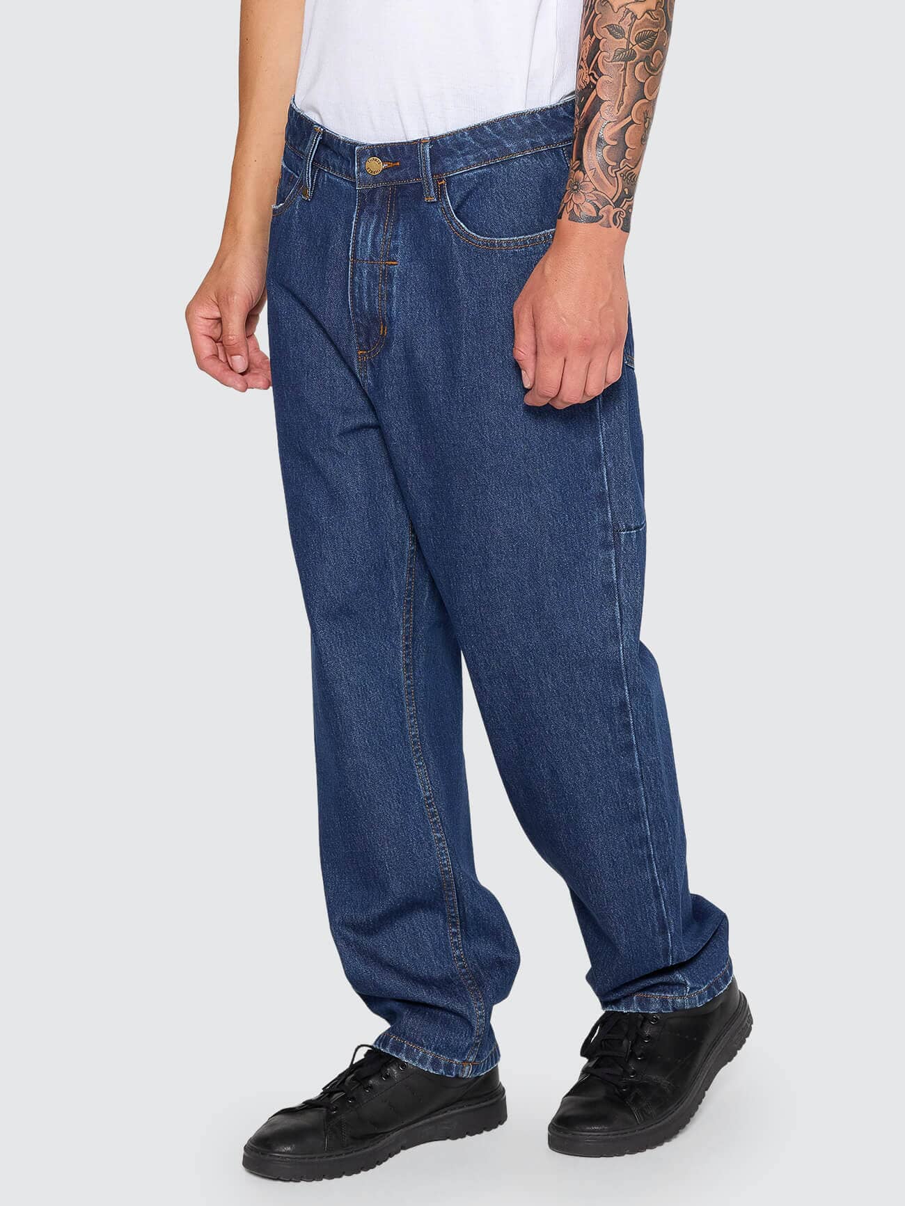 Mens Slacker Relaxed Denim Rinsed Ink - Image 2