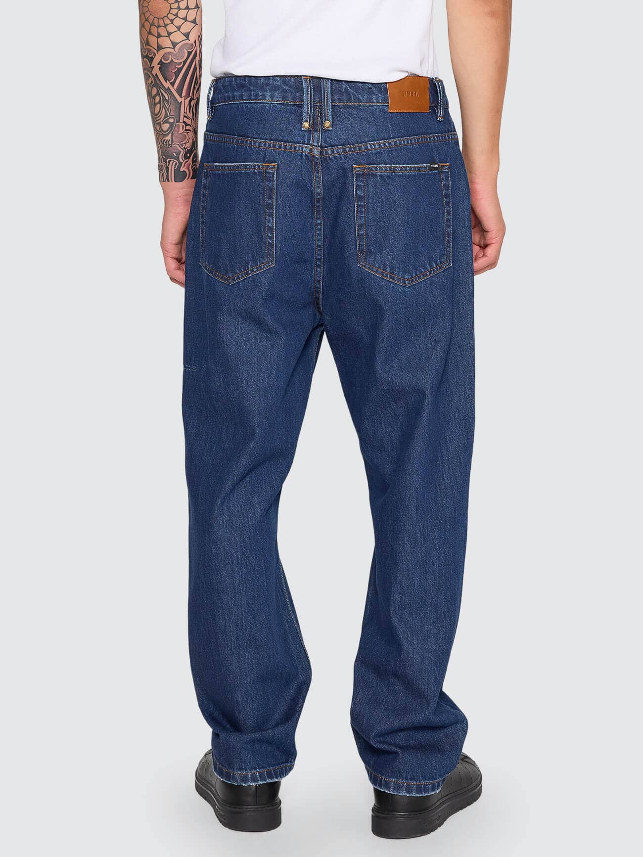 Mens Slacker Relaxed Denim Rinsed Ink - Image 3