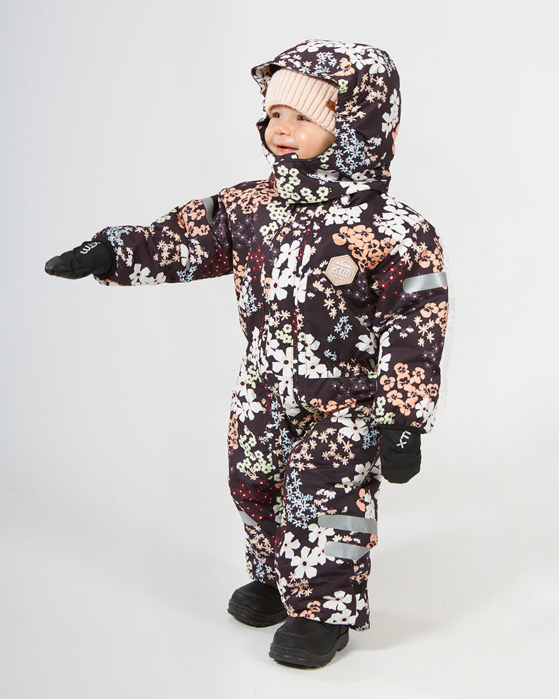 Kids Papoose One-Piece Ski Jacket Flowerfields - Image 3