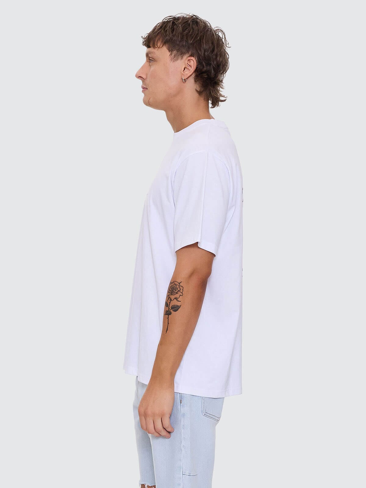 Mens Banquet Merch Fit T Shirt White - Image 3