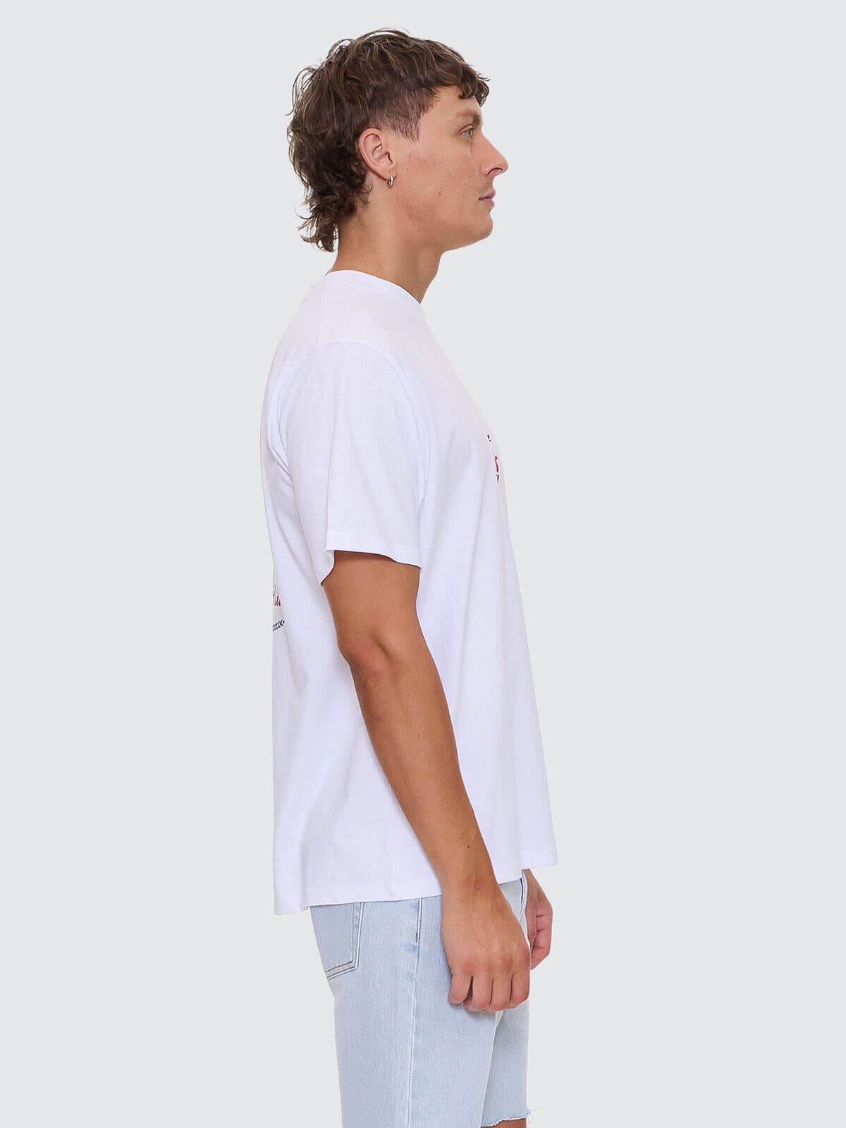 Mens Banquet Merch Fit T Shirt White - Image 5
