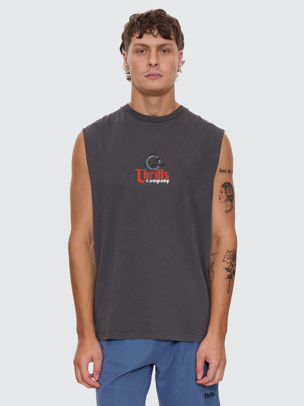 Mens Banquet Merch Fit Muscle Tee Merch Black - Image 1