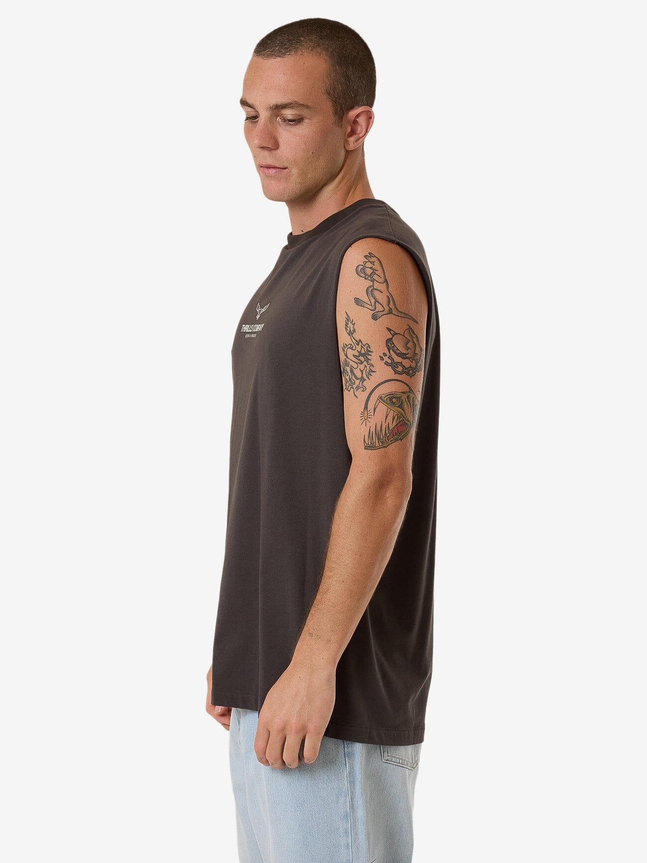 Emblem Merch Fit Muscle Tee