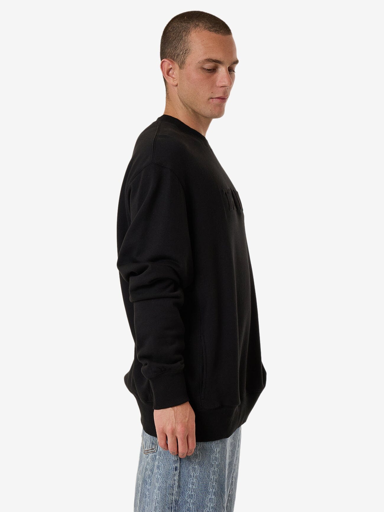 Roosevelt Emboss Oversize Crew Fleece