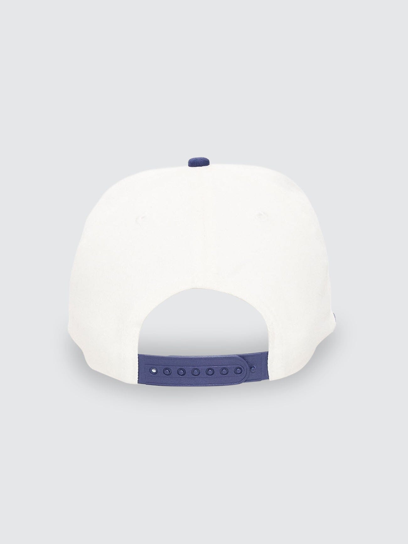 Mens Double Down 5 Panel Cap Heritage White / Guardian Navy - Image 2