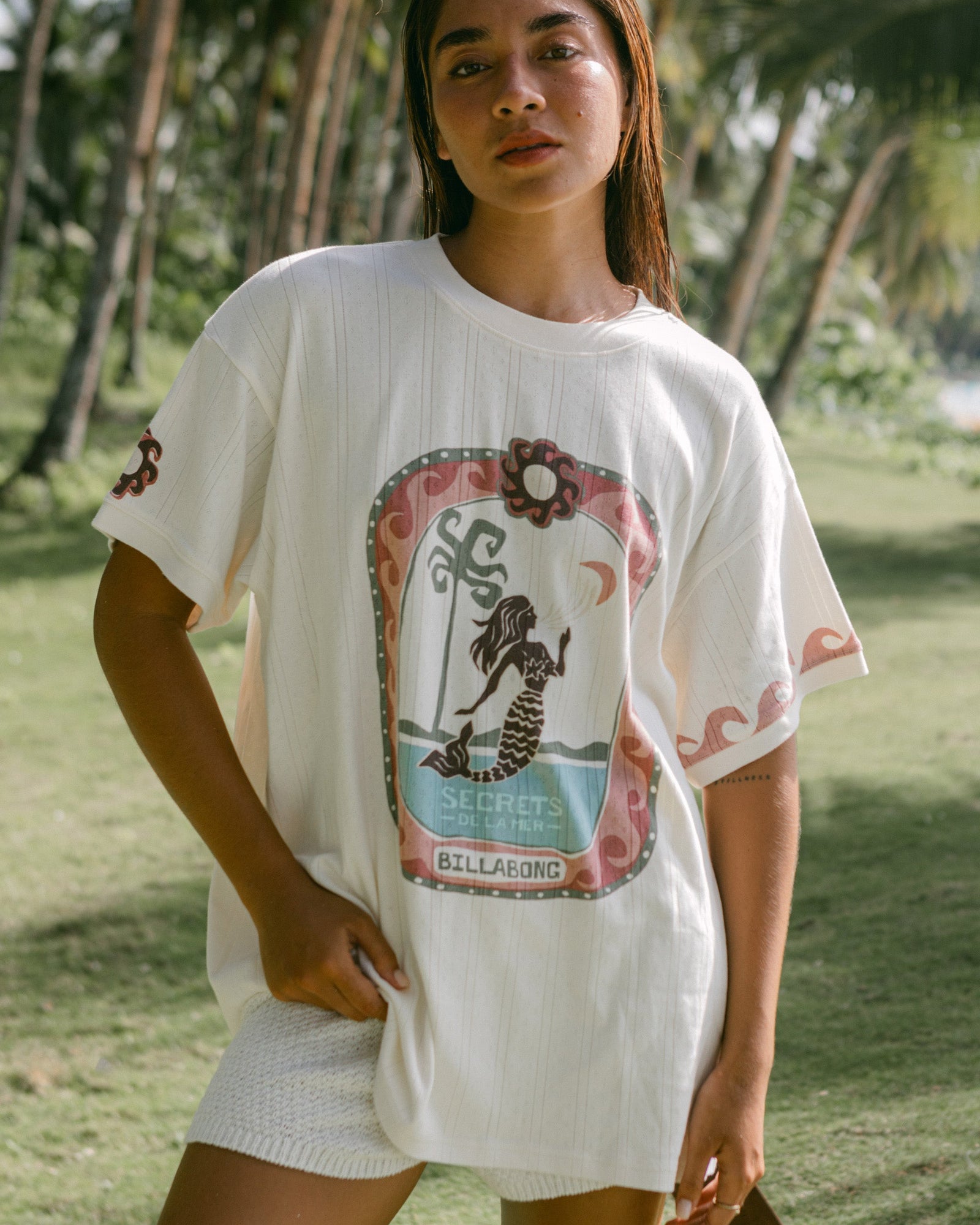 Womens Secret Beach T-Shirt Salt Crystal - Image 1