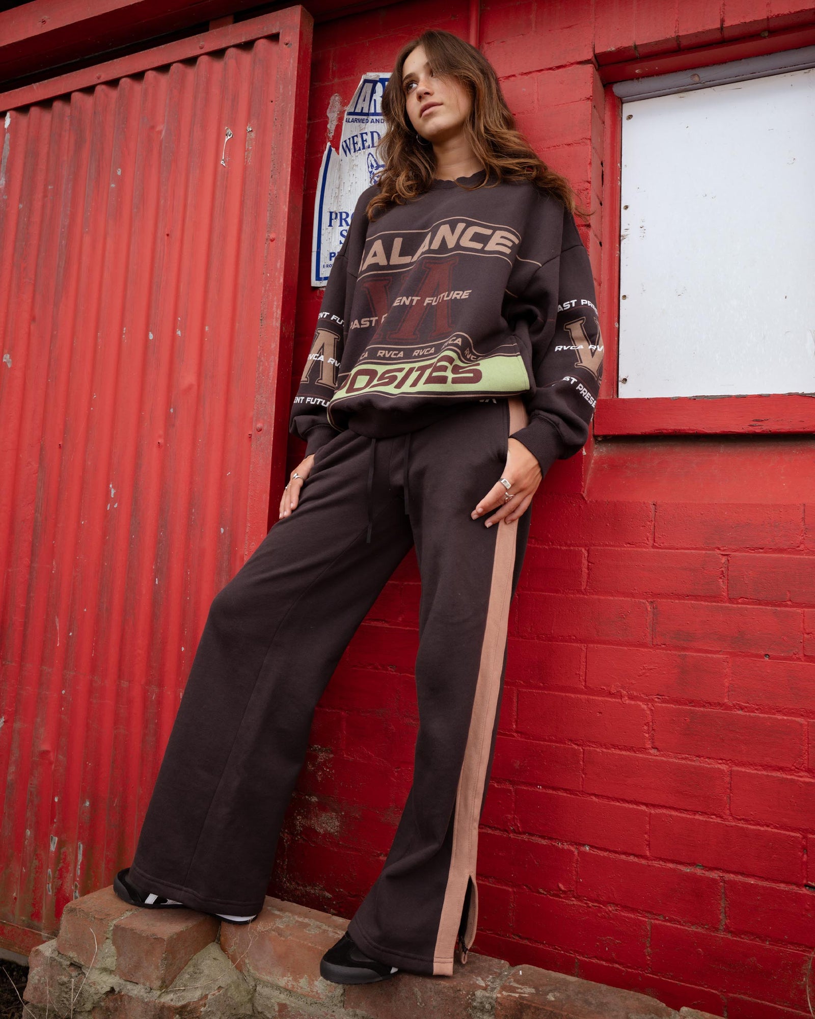 Womens Benchwarmer Casual Pant Washed Black - Image 1