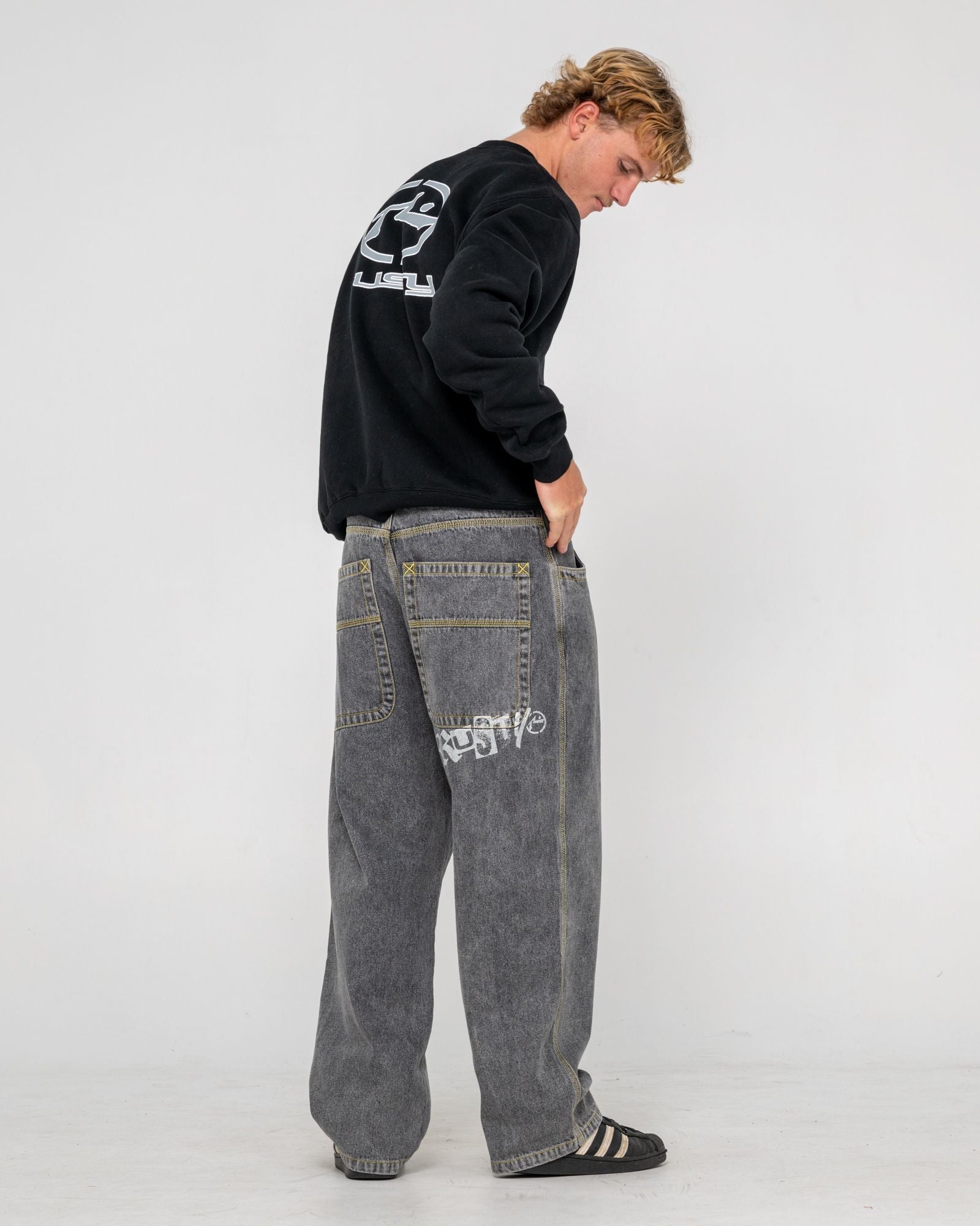 Mens Redemption Denim Dirty Dawg - Image 7
