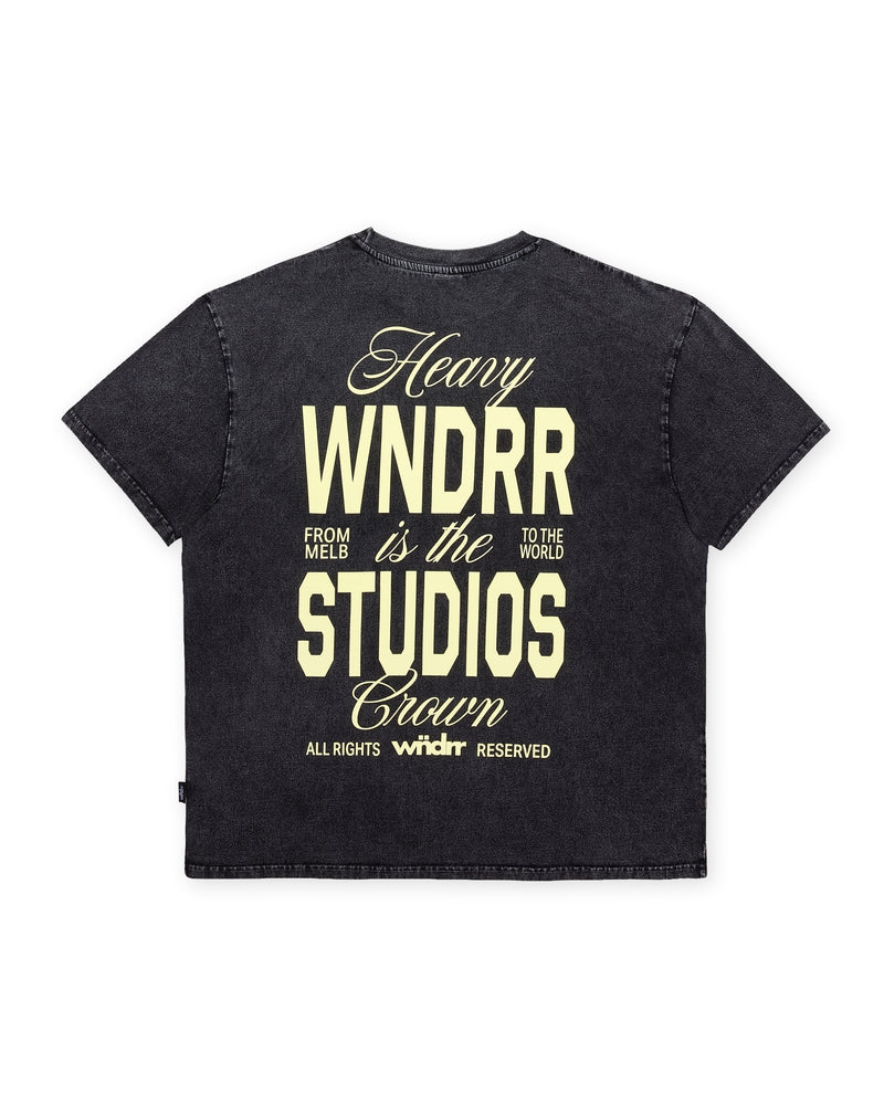 Highborn Box Fit Tee - Washed Black