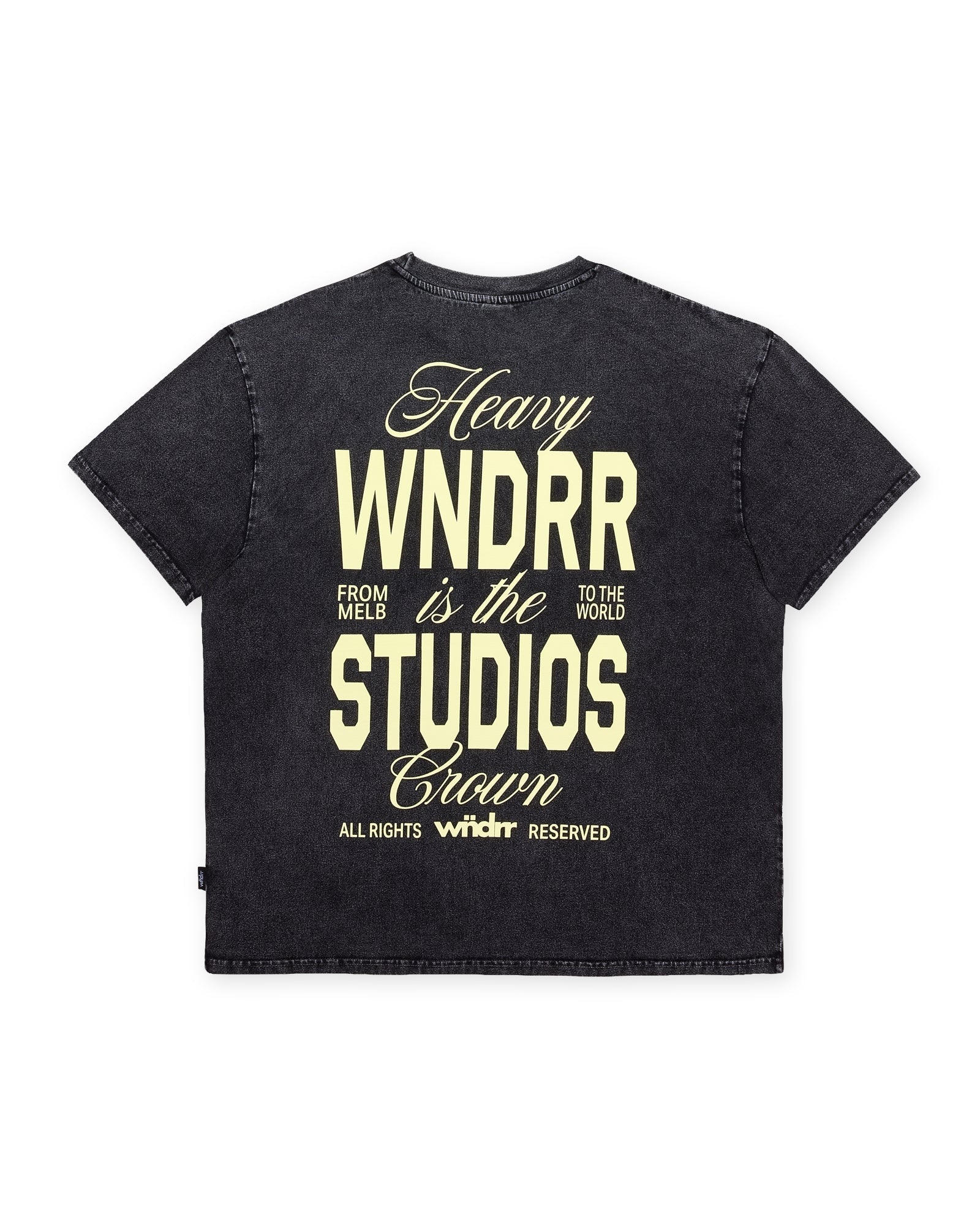 Mens Highborn Box Fit T Shirt Washed Black - Image 1