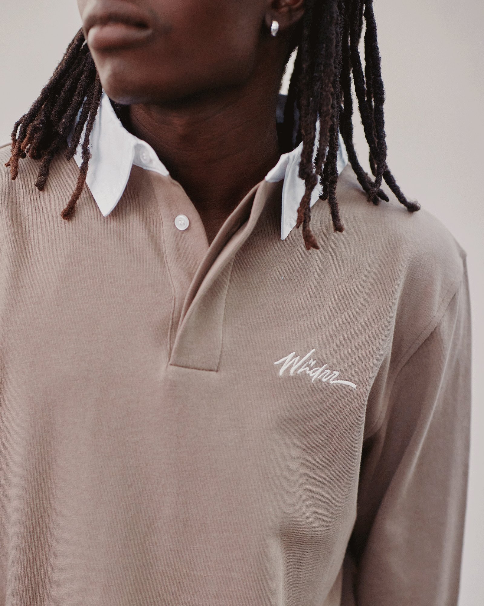 Faded French Terry Tee - Taupe