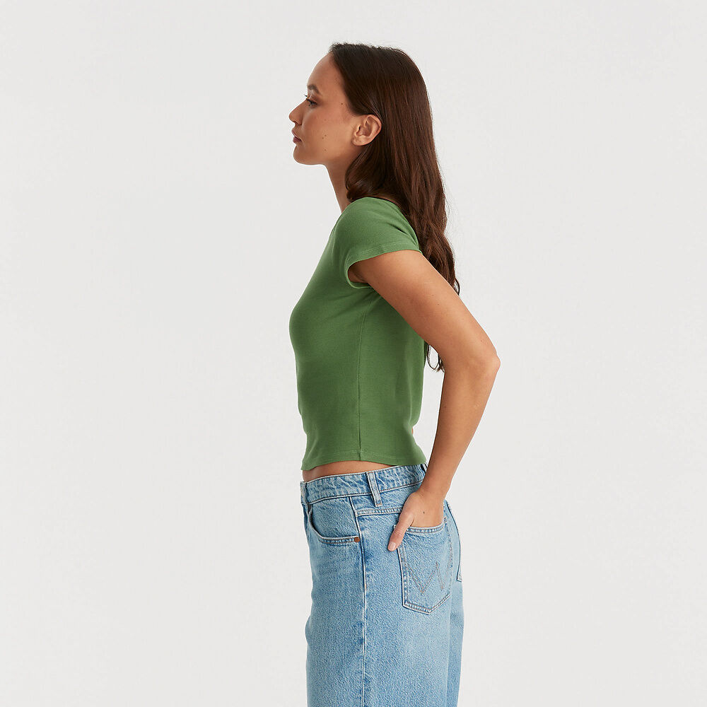 Sun Spiral Staple Rib Tee