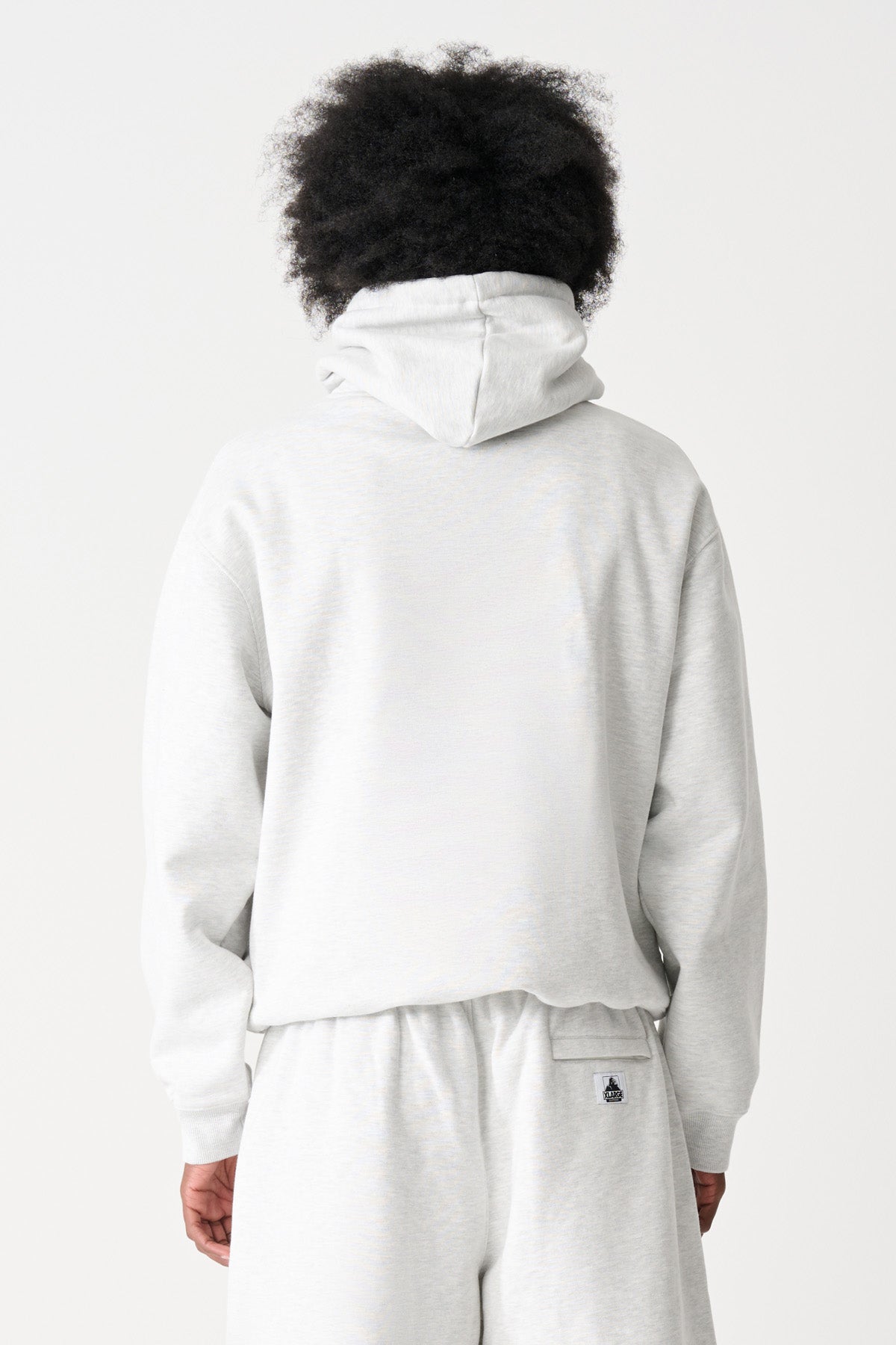 Mens Garden Hooded Jumper Snow Marle - Image 2