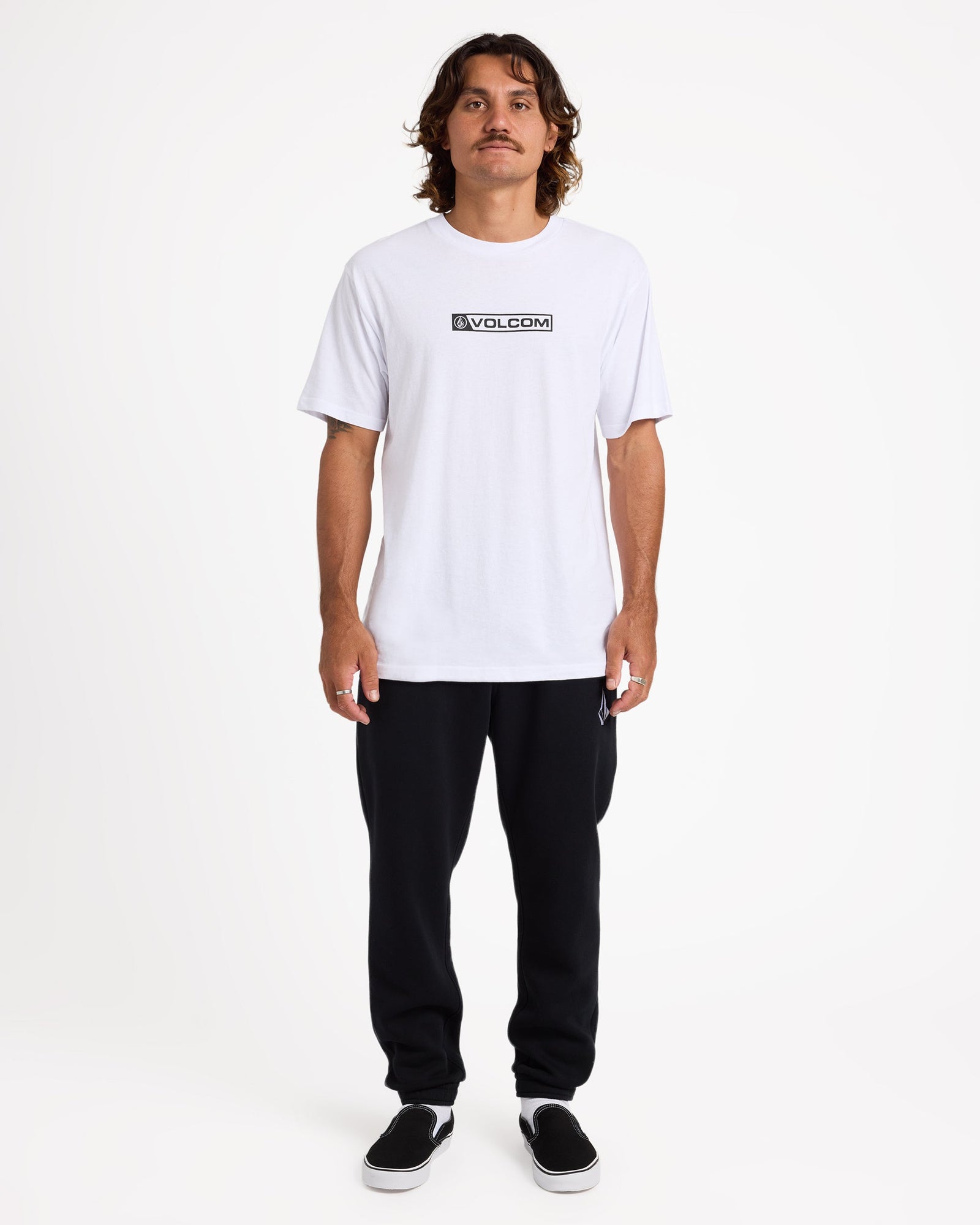 Mens Vologo Casual Pants Black - Image 5