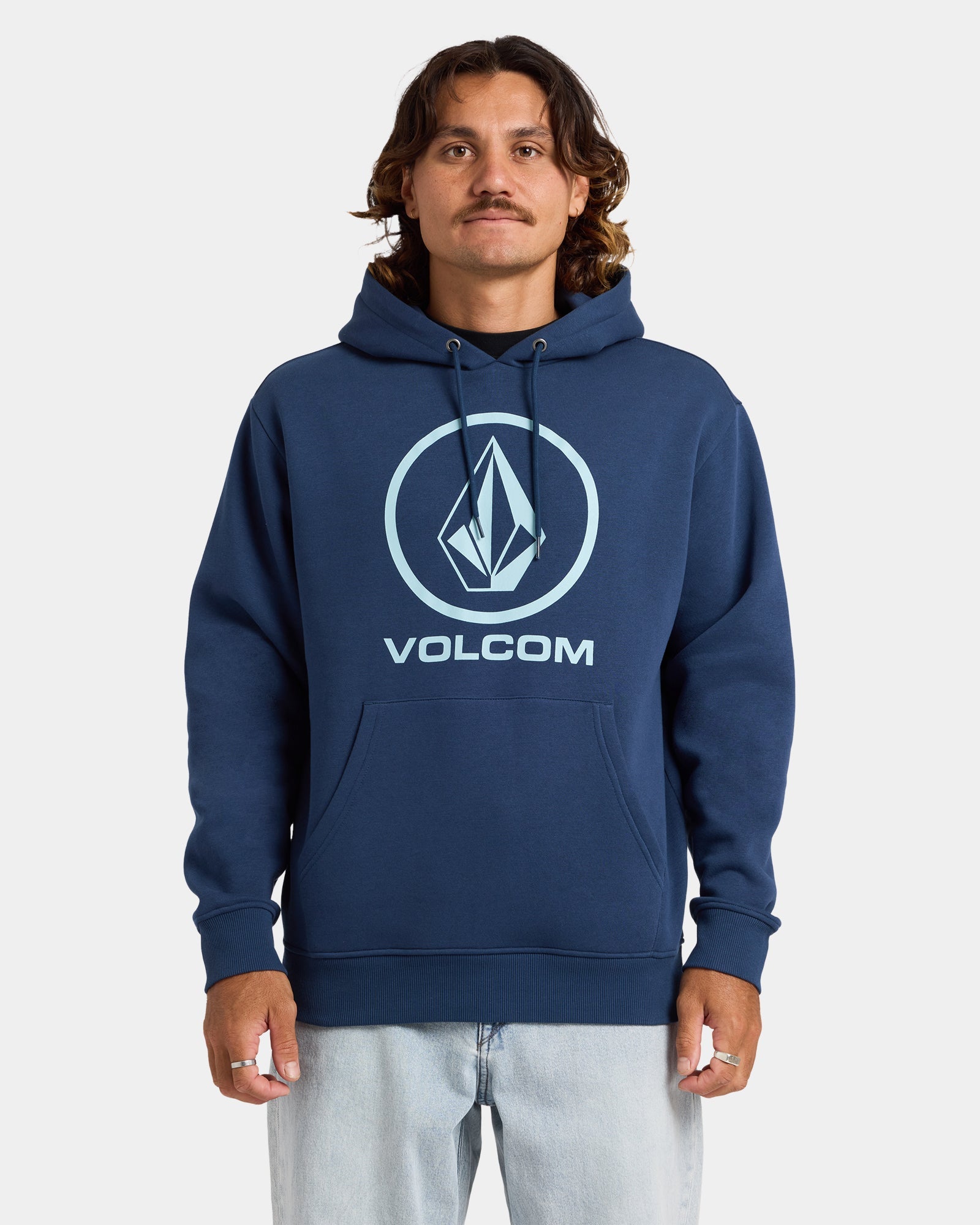 Mens Boulder Hooded Jumper Baja Indigo - Image 1