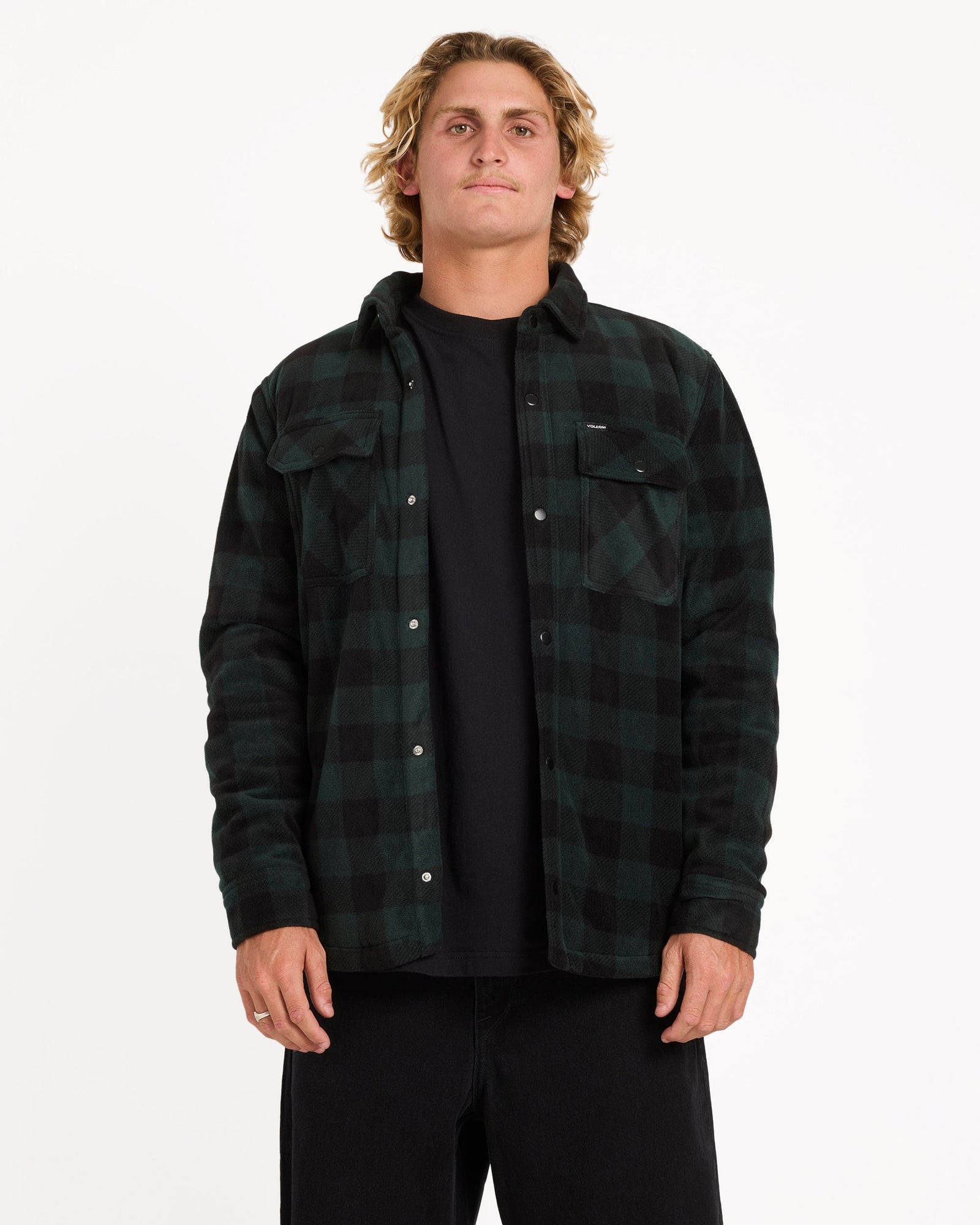 Mens Bowered Casual Jacket Scarab - Image 1