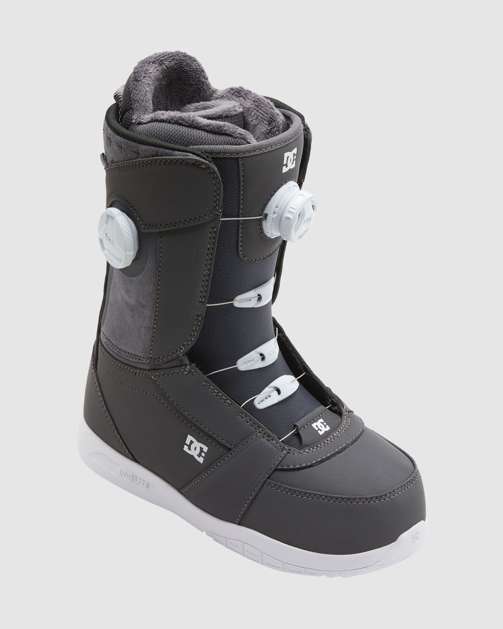 Womens Lotus Snowboard Boots Dark Grey / White - Image 9