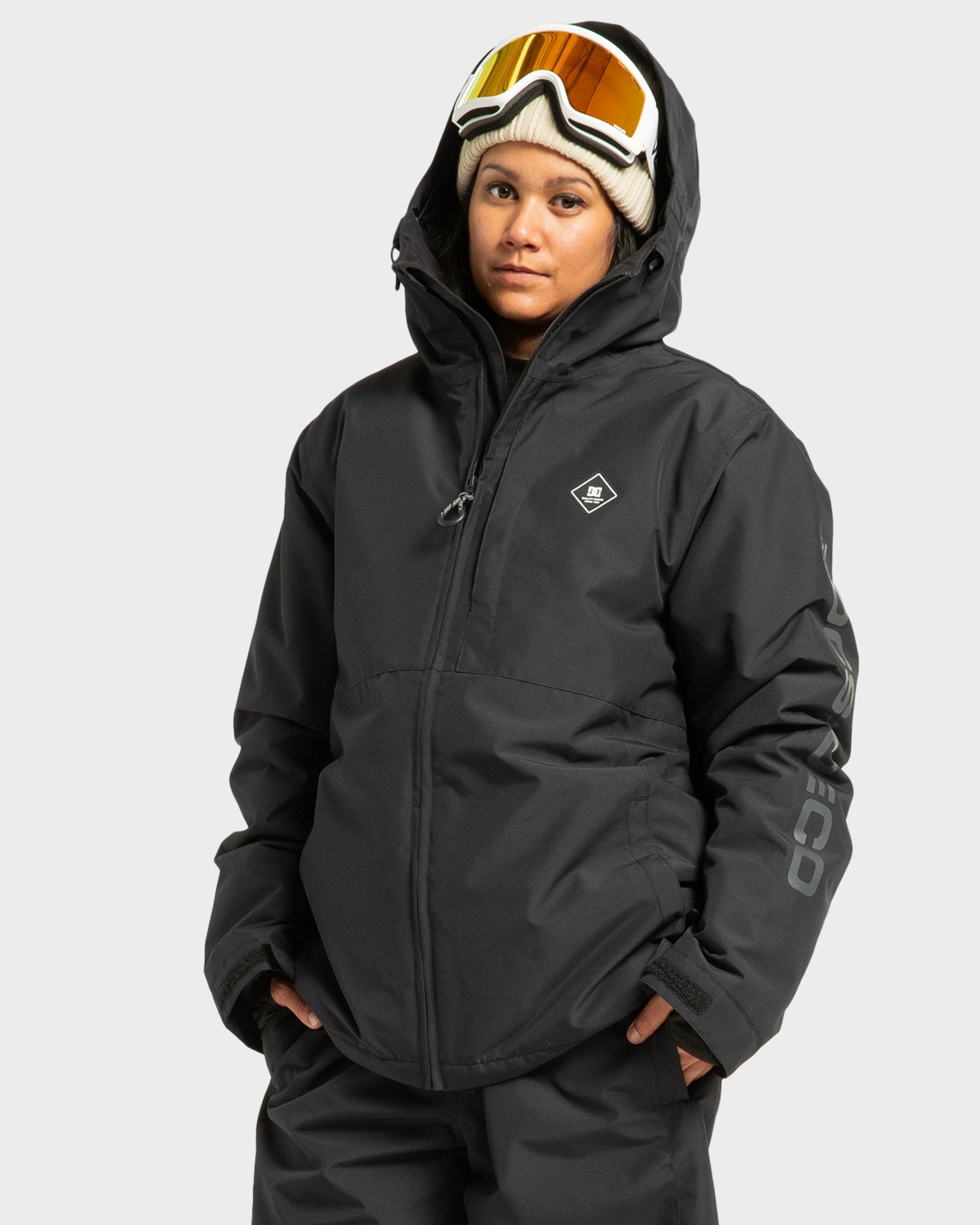 Mens Basis Insulated Snowboard Jacket Black - Image 3