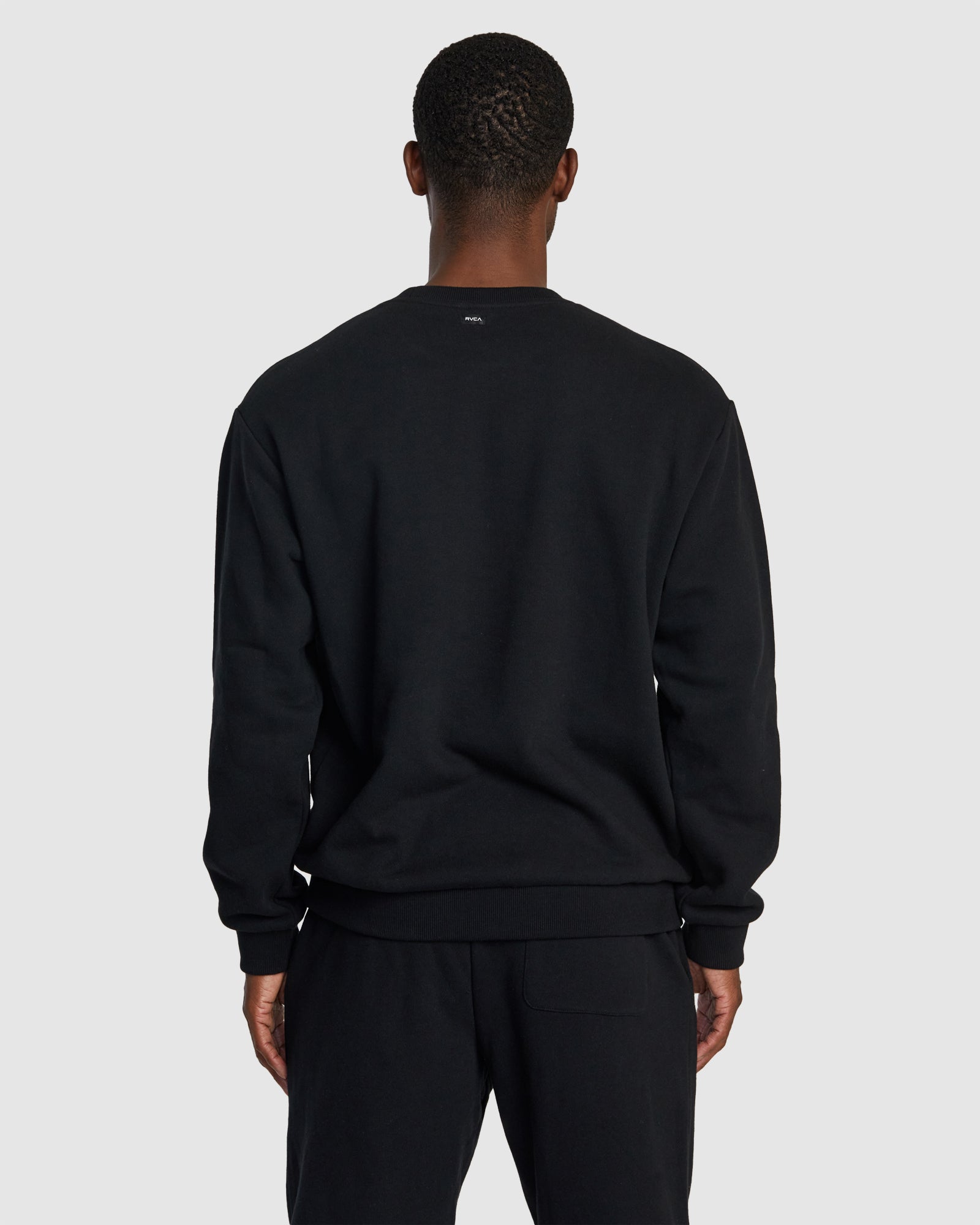 Mens Va Essential Crew Black - Image 3