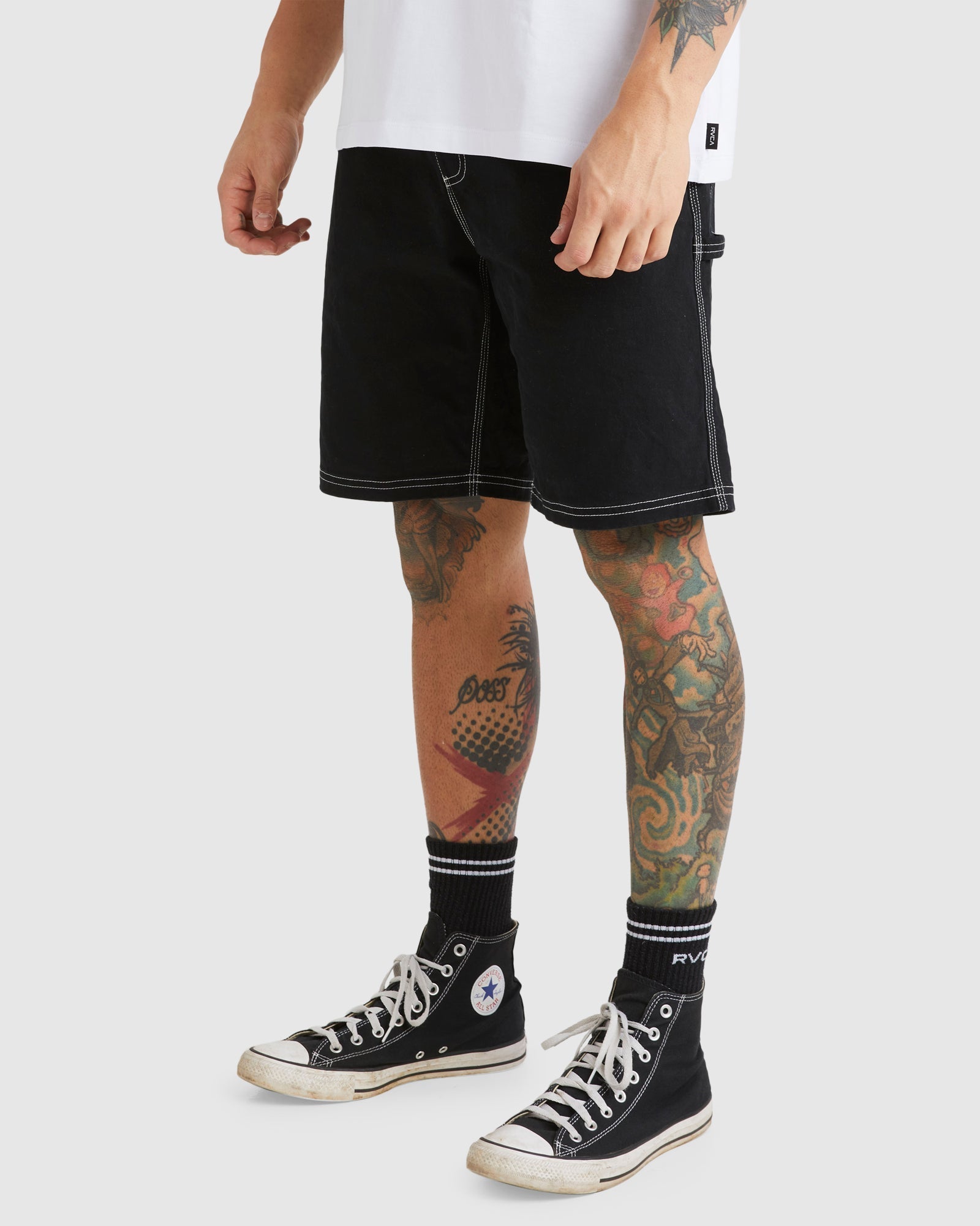 Mens Americana Carpenter Walk Short Black - Image 2