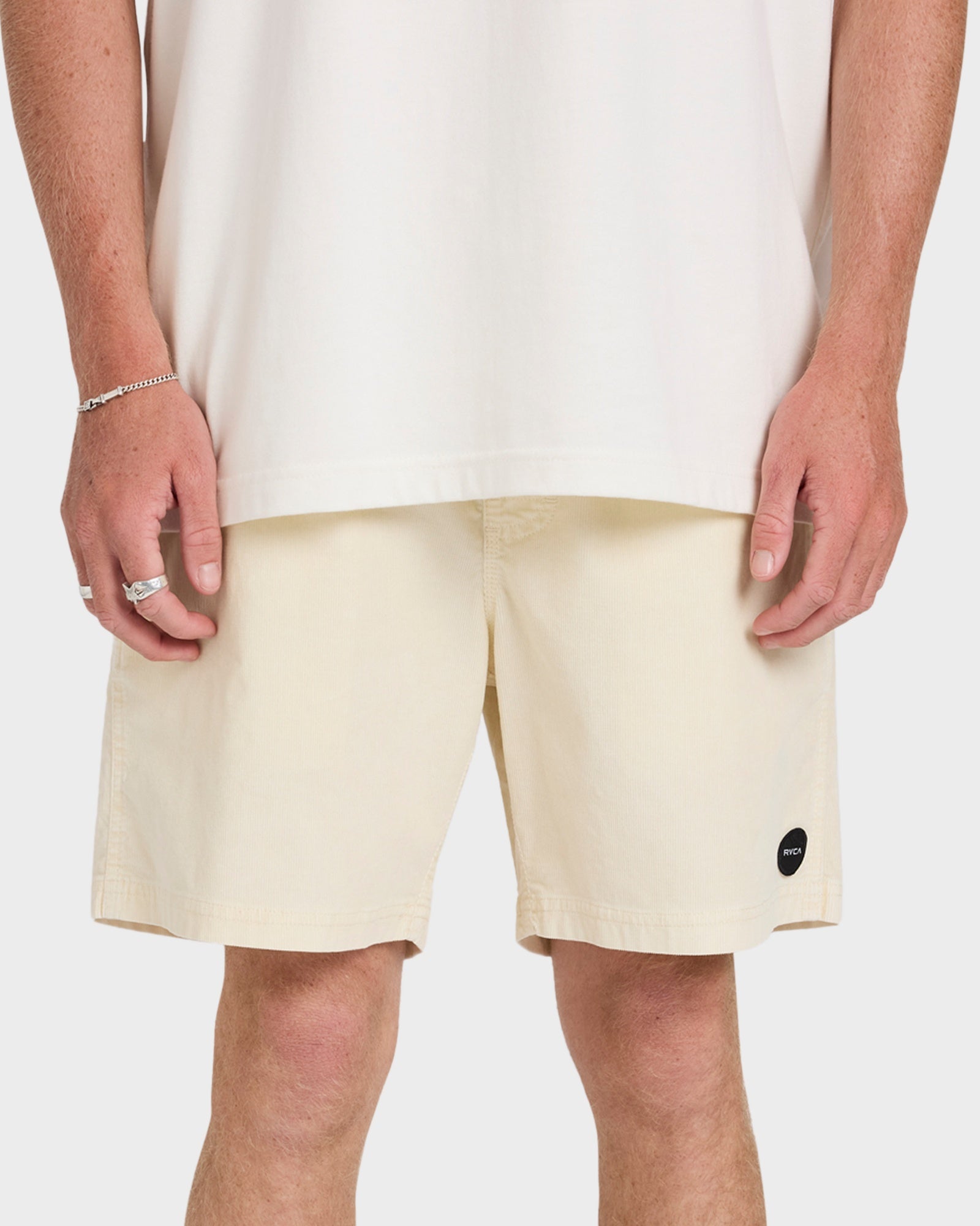 Mens Escape Elastic Cord II Walk Shorts Latte - Image 5