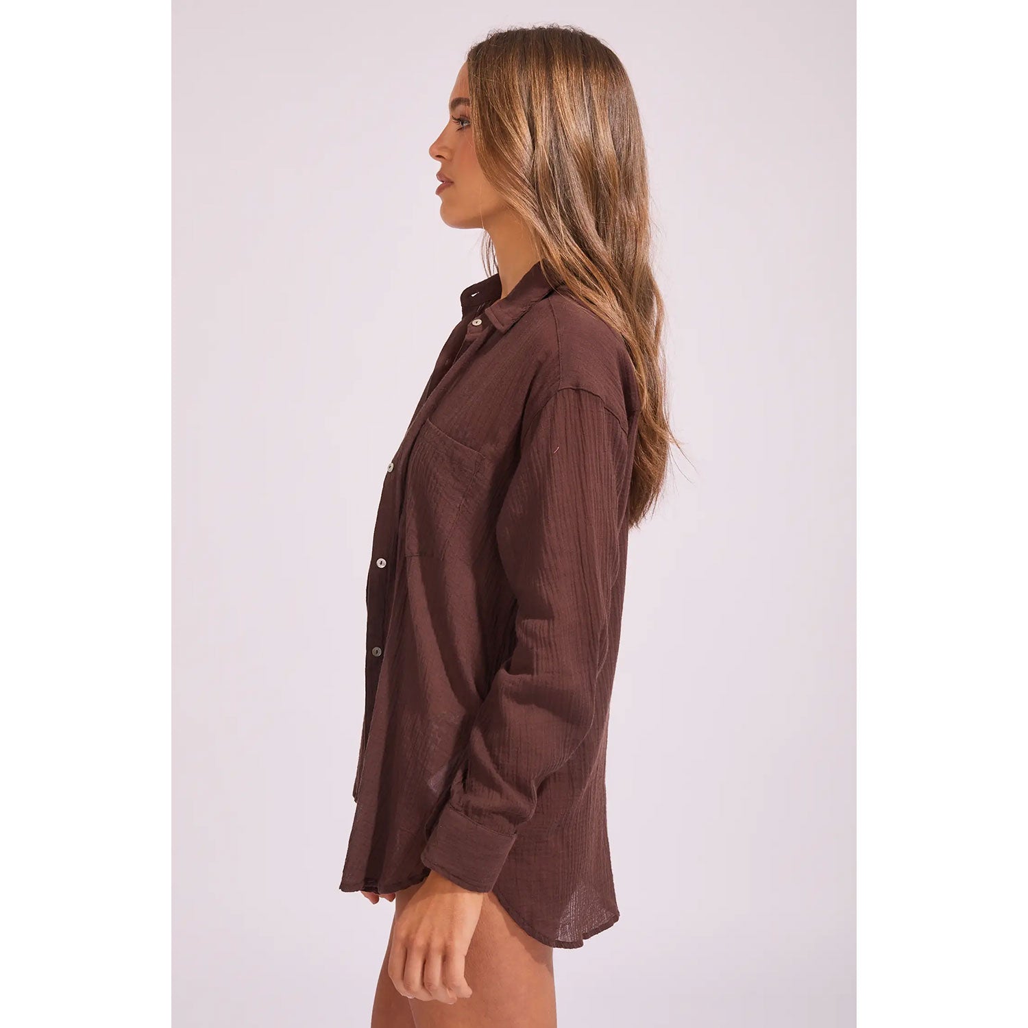 Crinkle Gauze Shirt