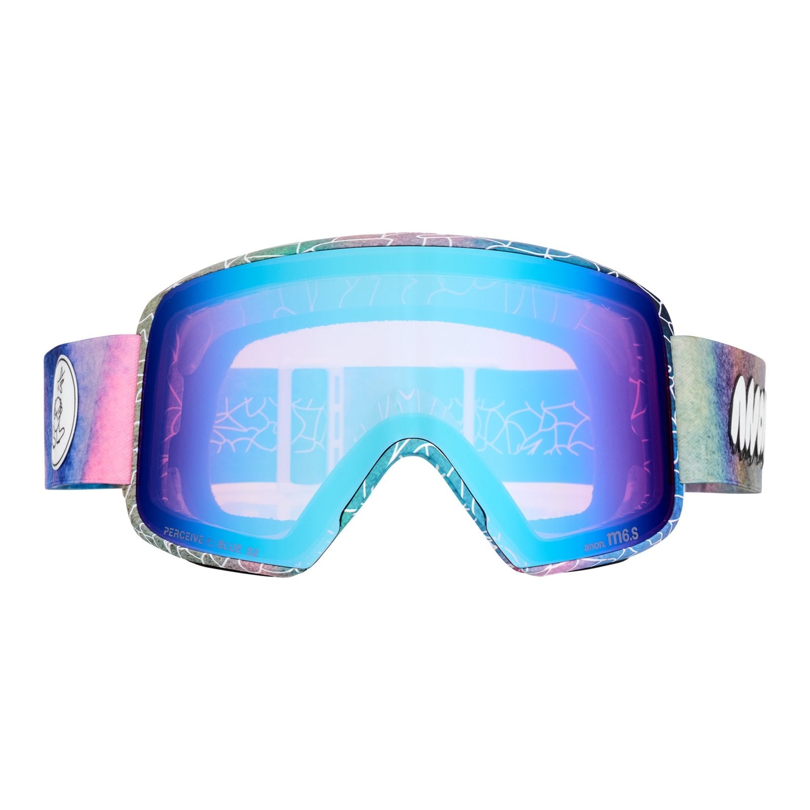 Encounters With Lucas Beaufort M6S Goggles + Bonus Lens + Mfi Face Mask LB Watercolor - Perceive Variable Blue Lens (21% / S2) w/ Perceive Cloudy Pink Lens (53% / S1) - Image 2