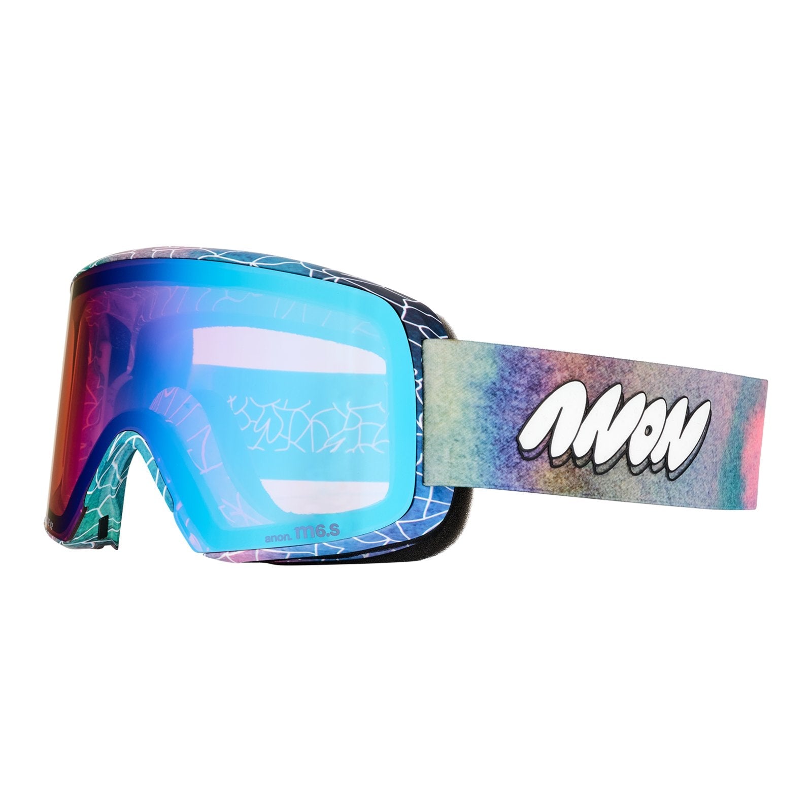 Encounters With Lucas Beaufort M6S Low Bridge Fit Goggles + Bonus Lens + Mfi Face Mask LB Watercolor - Perceive Variable Blue Lens (21% / S2) w/ Perceive Cloudy Pink Lens (53% / S1) - Image 1