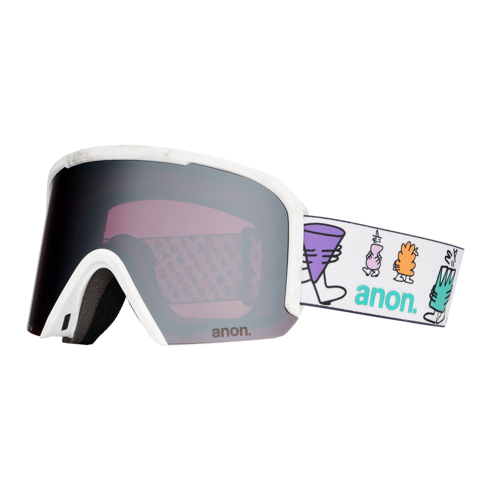 Encounters With Lucas Beaufort Nesa Low Bridge Fit Goggles + Bonus Lens + Mfi Face Mask LB Encounters - Perceive Sunny Onyx Lens (6% / S4) w/ Perceive Variable Violet Lens (34% / S2) - Image 1