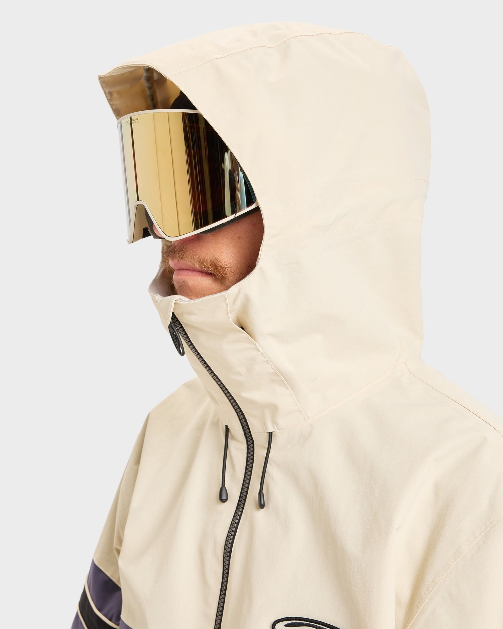 Mens Steeze Snow Jacket Bone - Image 5