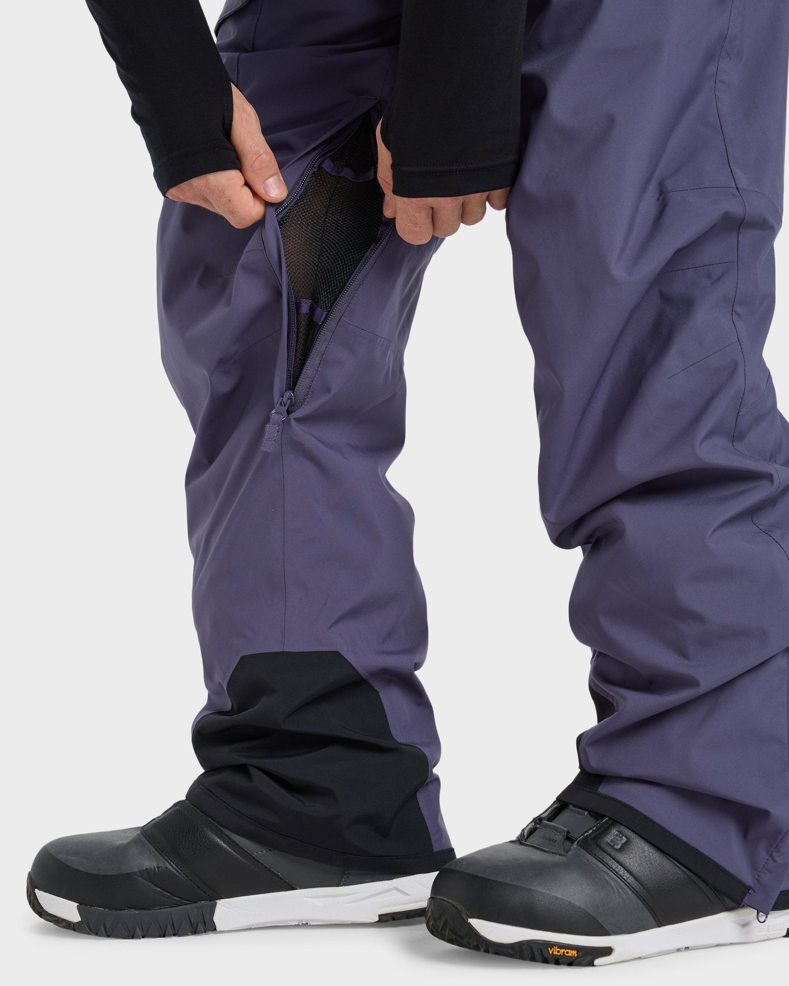 Mens Utility Snowboard Pants Graystone - Image 7