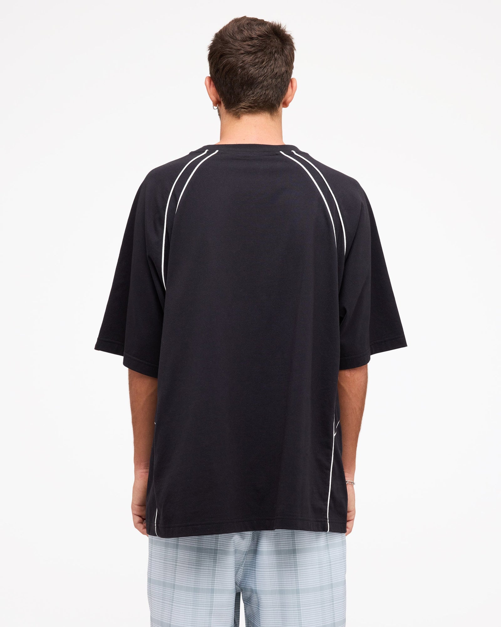 Mens YG Lazer T Shirt Black - Image 2
