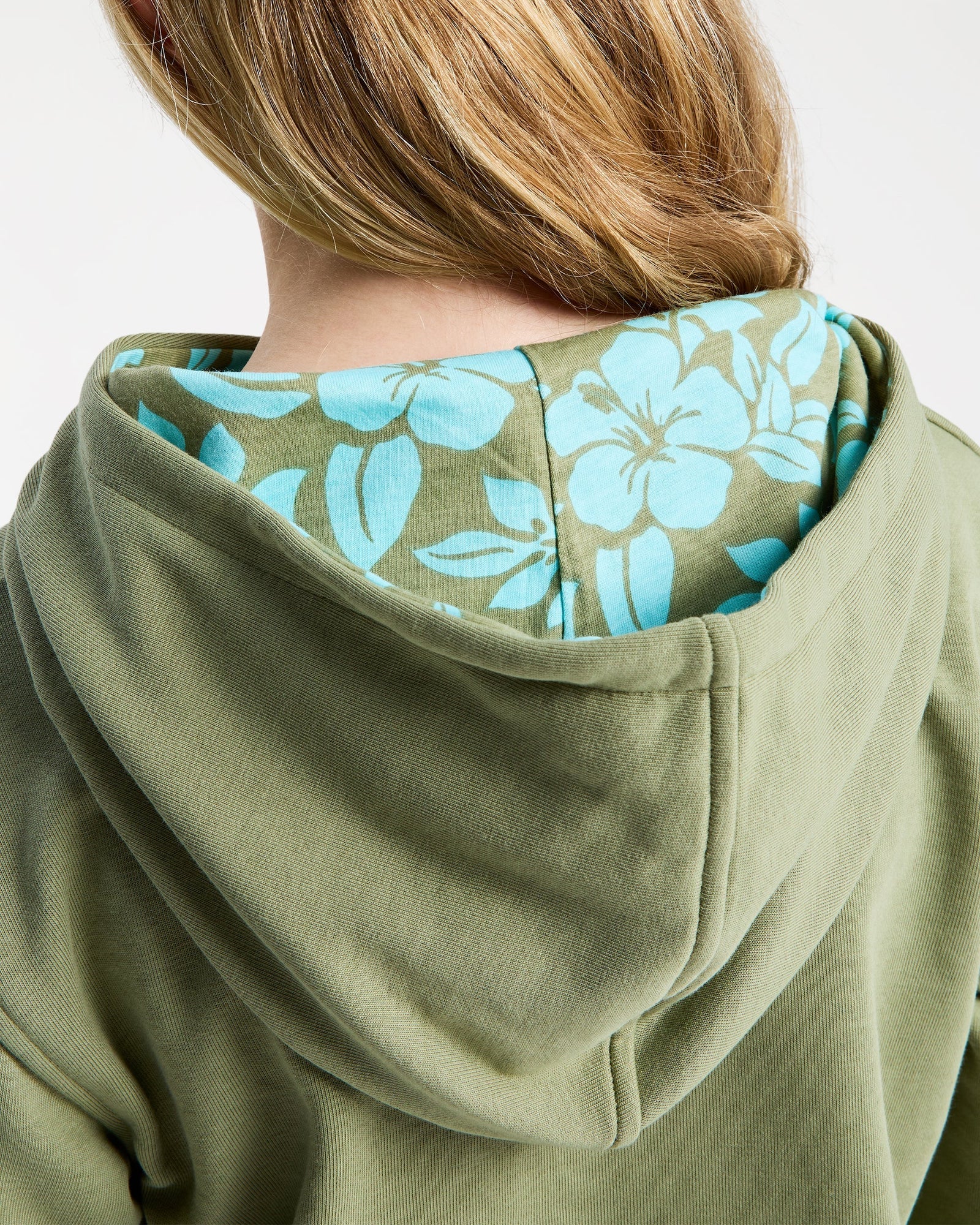 Kids Hope You Trust 2 Hooded Jumper Oil Green - Image 3