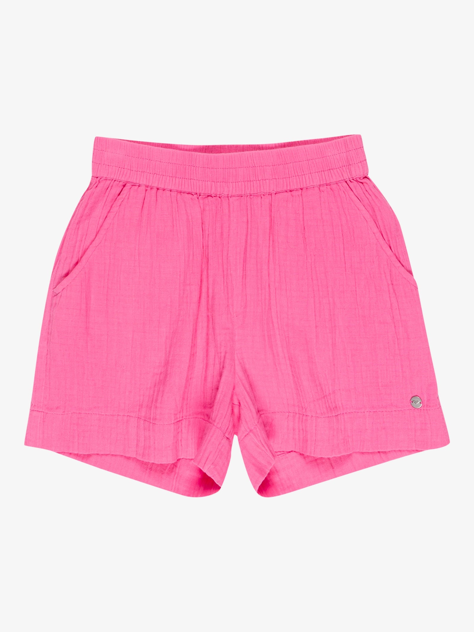 Kids Milky Shell Elastic Waist Board Short Pink Cosmos - Image 6
