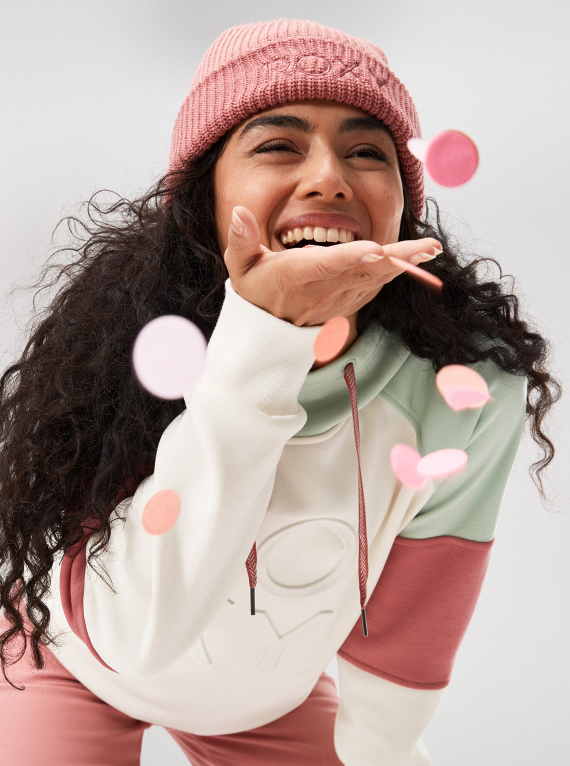 Roxy Womens Rising High Technical Snow Pants Dusty Rose