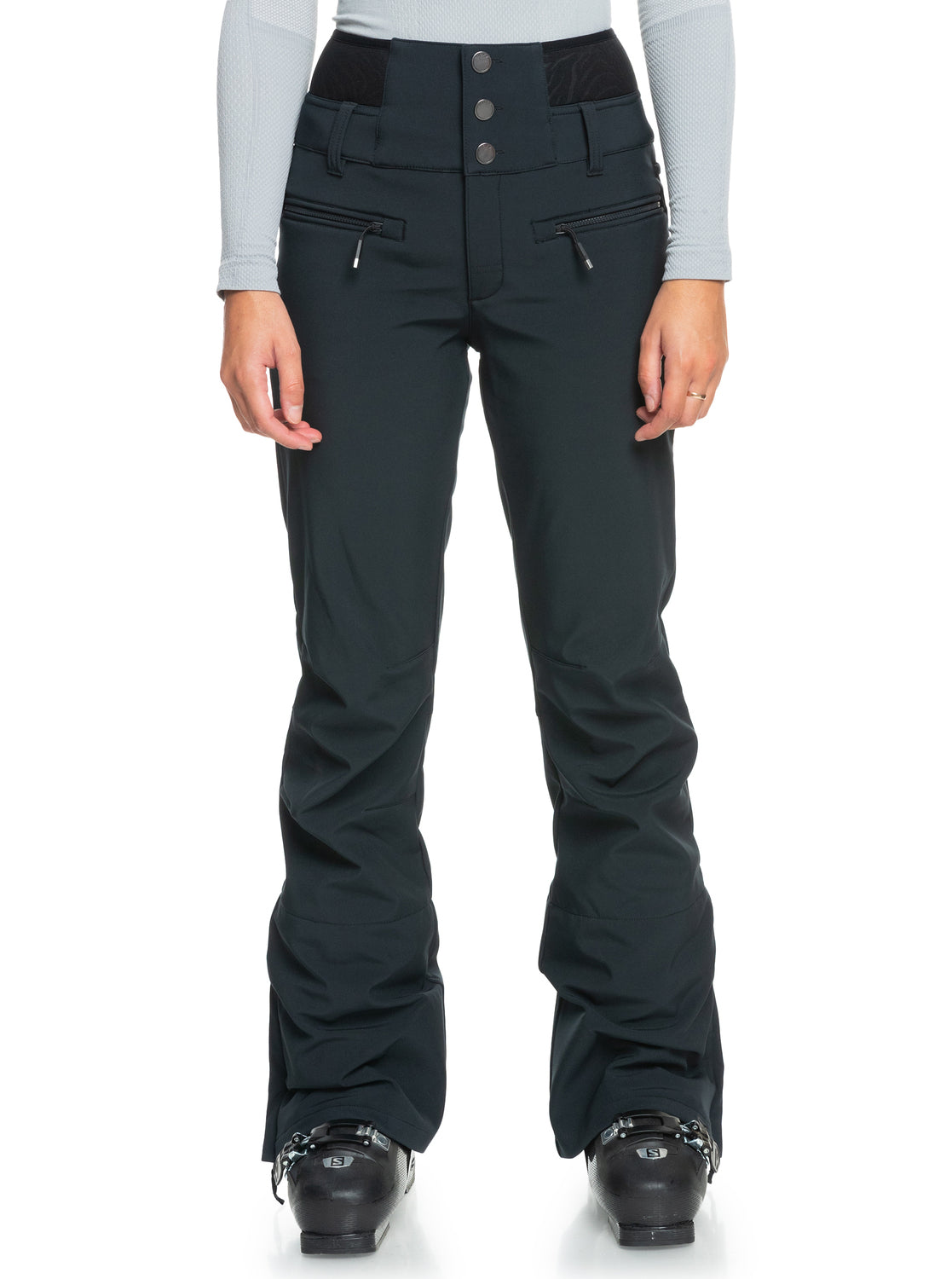 Roxy Womens Rising High Technical Snow Pants True Black
