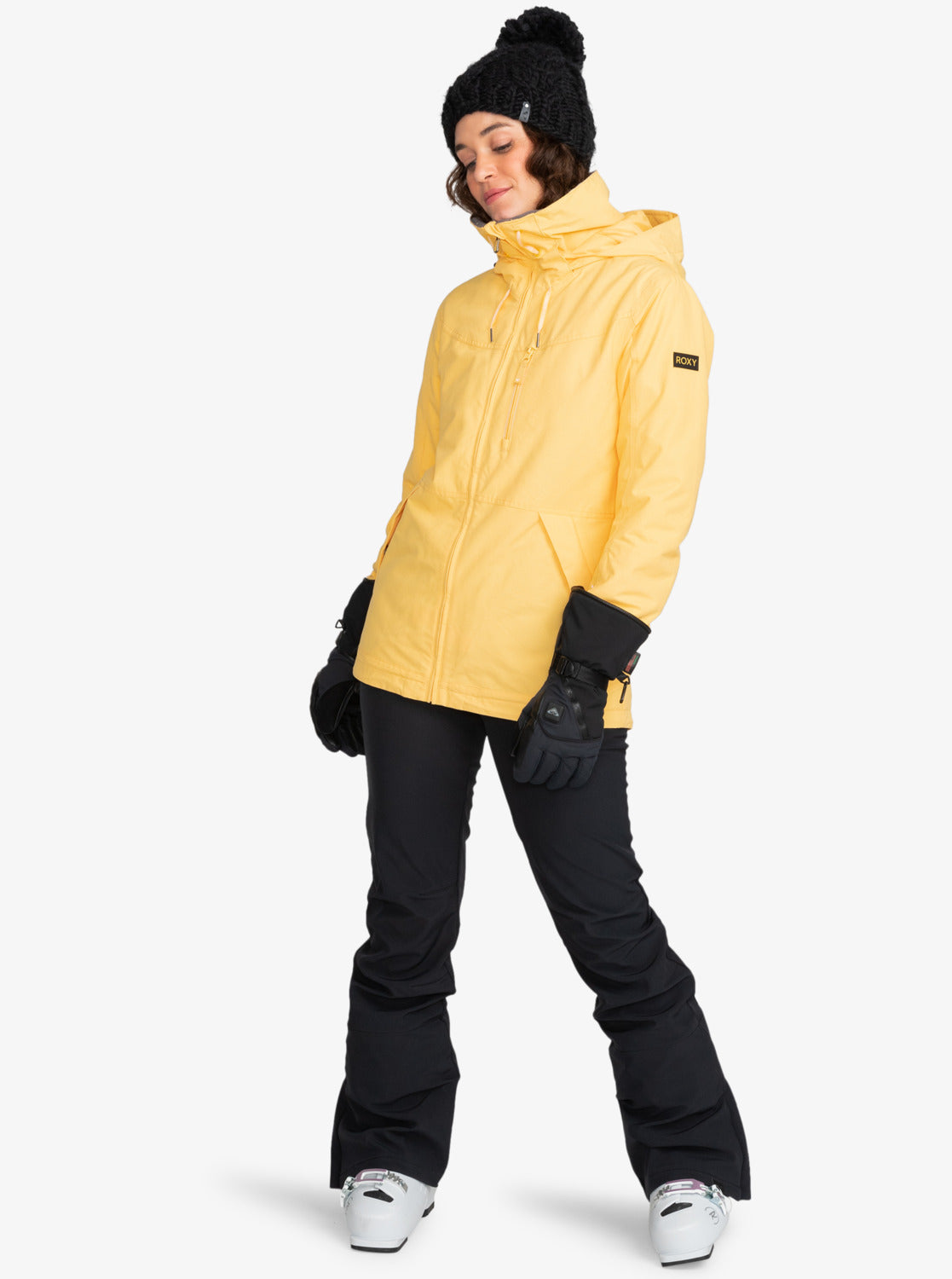 Roxy Womens Rising High Technical Snow Pants True Black
