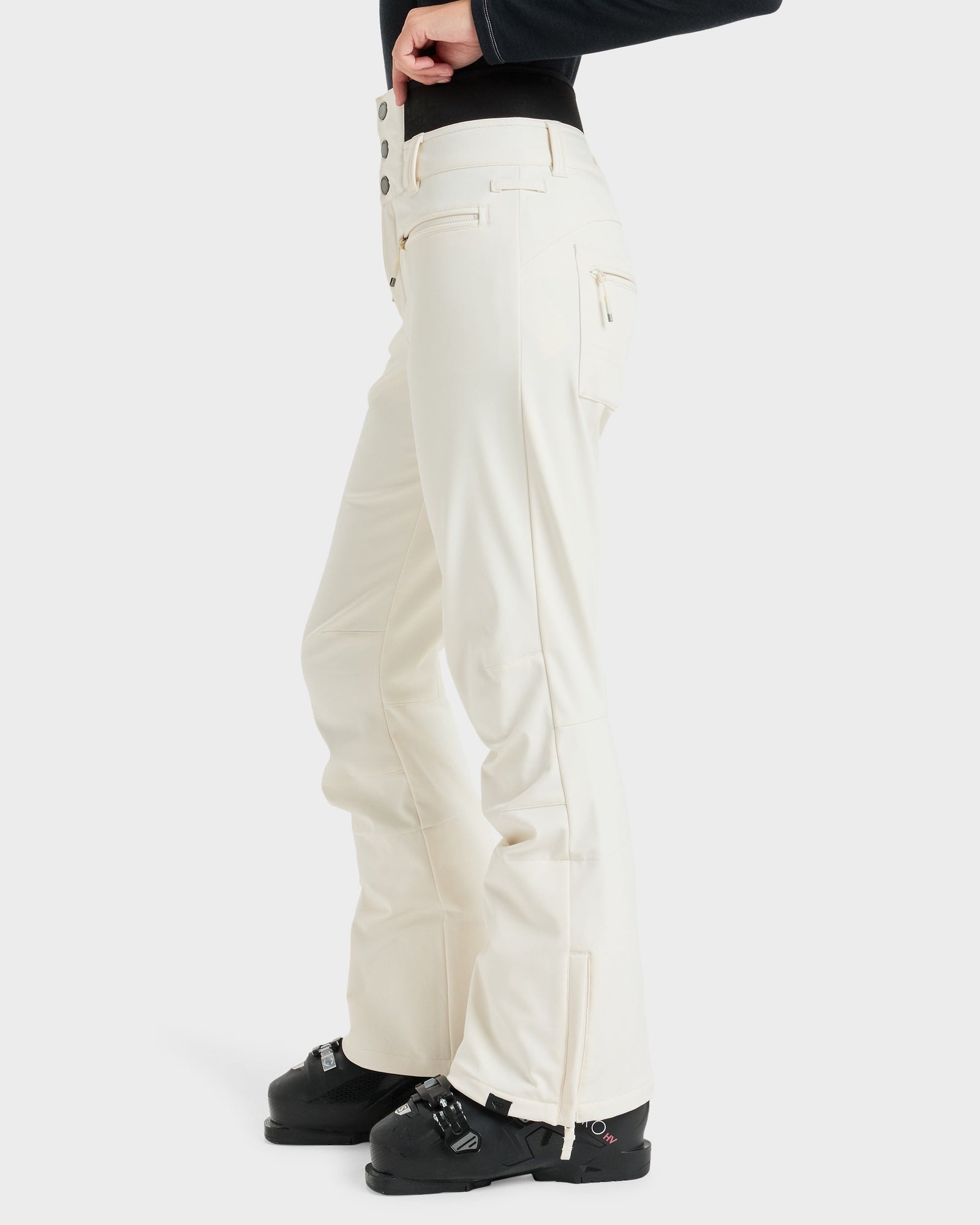 Womens Rising High Snowboard Pants Whisper White - Image 3