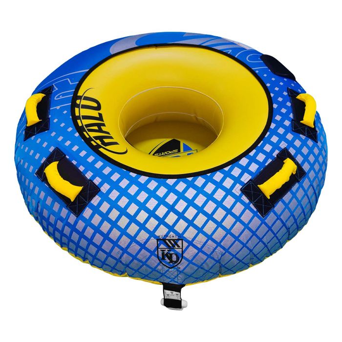 Halo Tube W/Ropes & Handles (1P) BLUE/YELLOW - Image 5