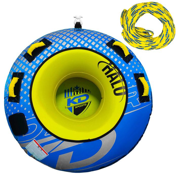 Halo Tube W/Ropes & Handles (1P) BLUE/YELLOW - Image 1