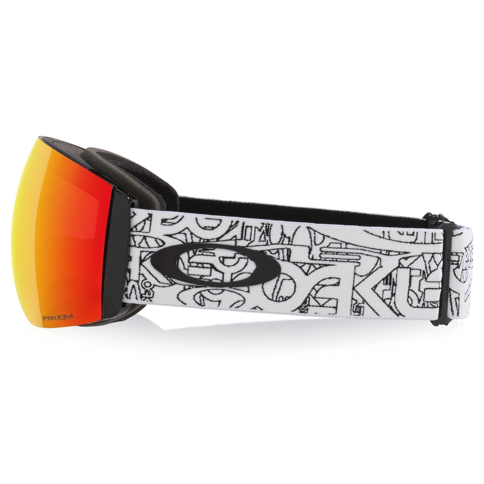 Flight Deck Pro L (Low Bridge Fit) Snow Goggle Gloss Black - Prizm Snow Torch Iridium Lens w/ Prizm Snow Clear Lens - Image 4