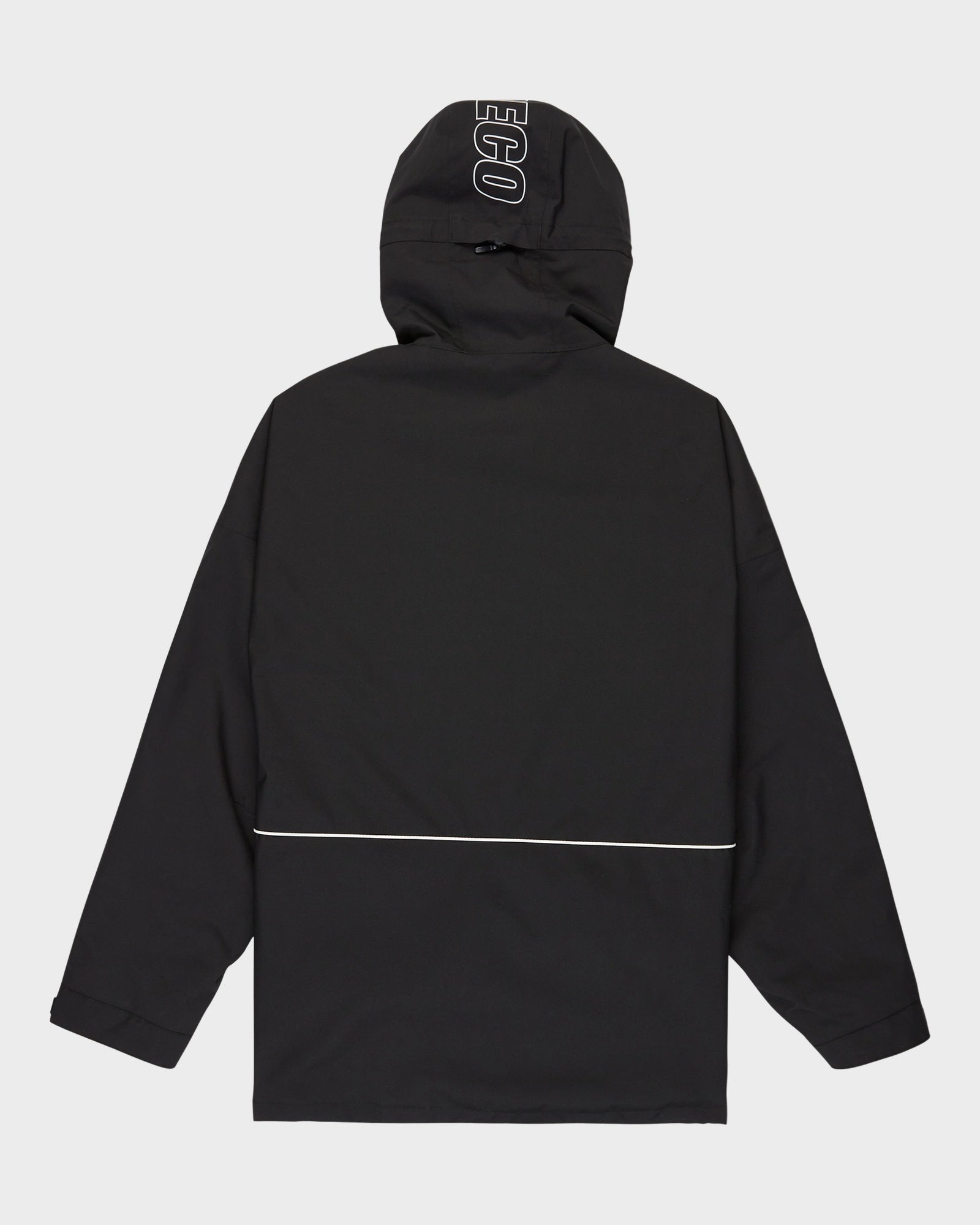 Mens Wide 10K Snowboard Jacket Black - Image 4