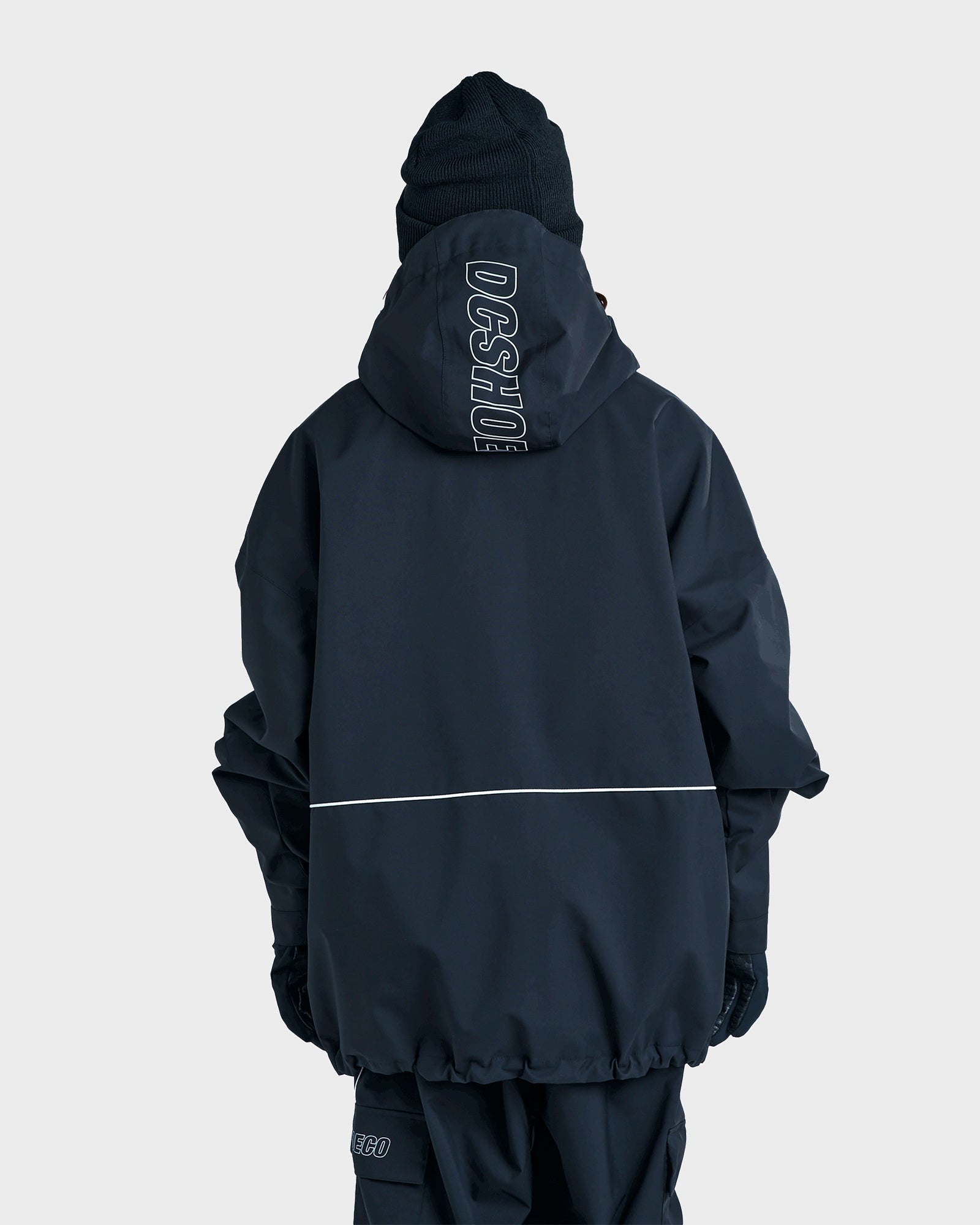 Mens Wide 10K Snowboard Jacket Black - Image 2