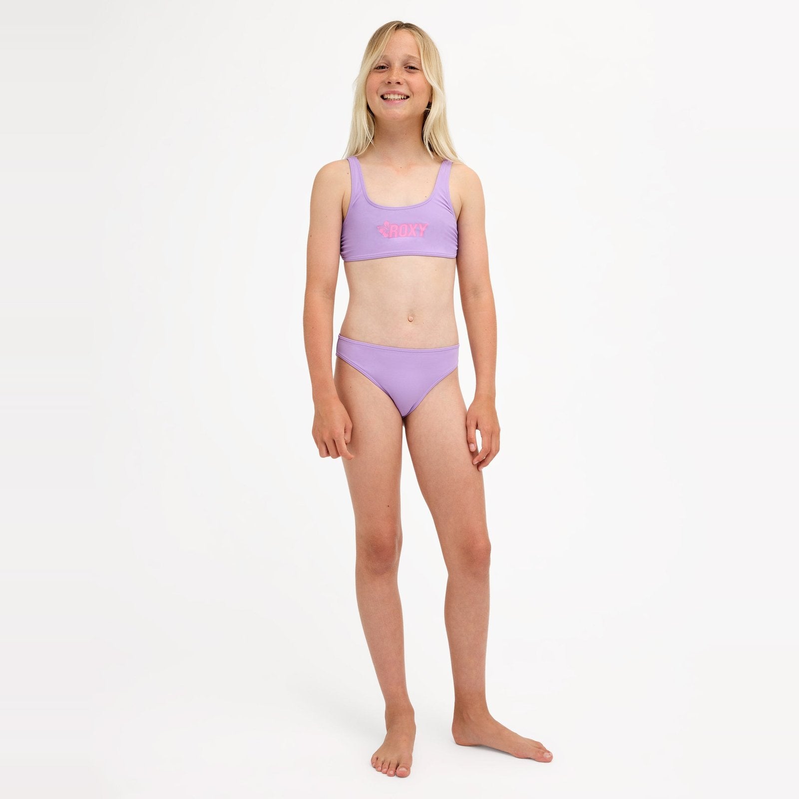 Girls 8-16 Shore Swell Bralette Two Piece Viola - Image 5