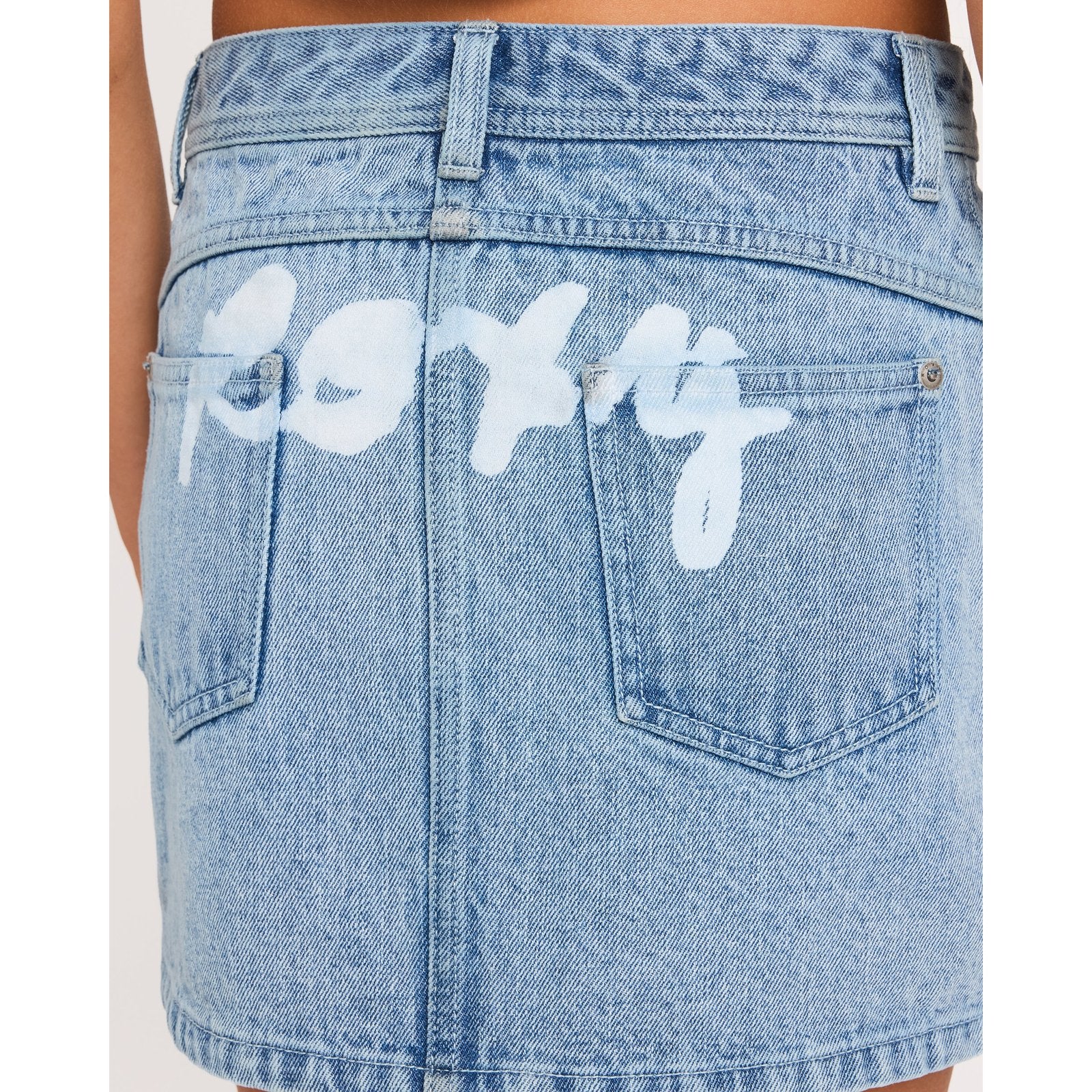 Girls Backslider Denim Mini Skirt Light Blue - Image 4