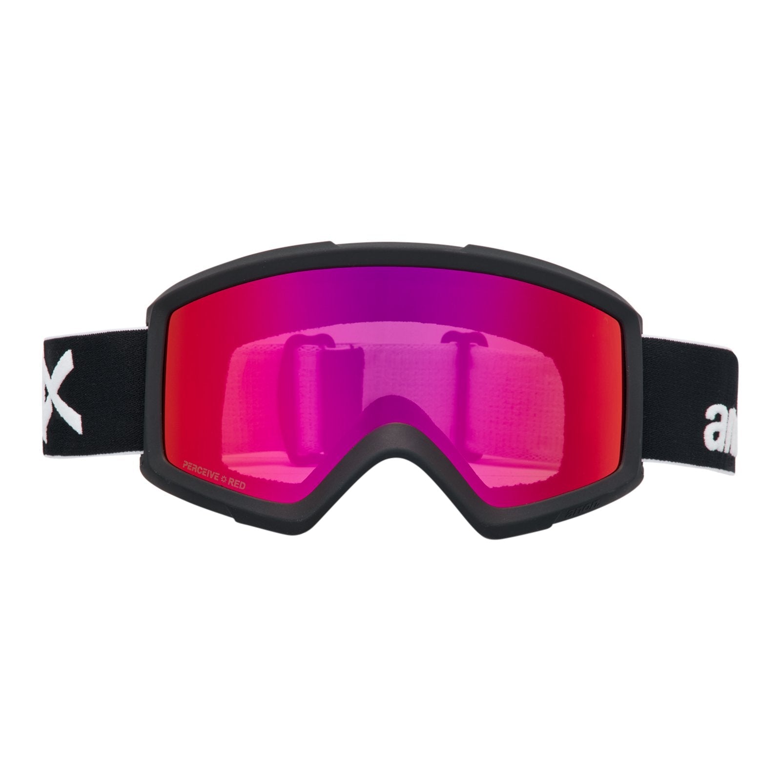 Helix 2.0 Low Bridge Fit Goggles + Bonus Lens Black - Perceive Sunny Red Lens (14% / S3) w/ Amber Lens (55% / S1) - Image 2