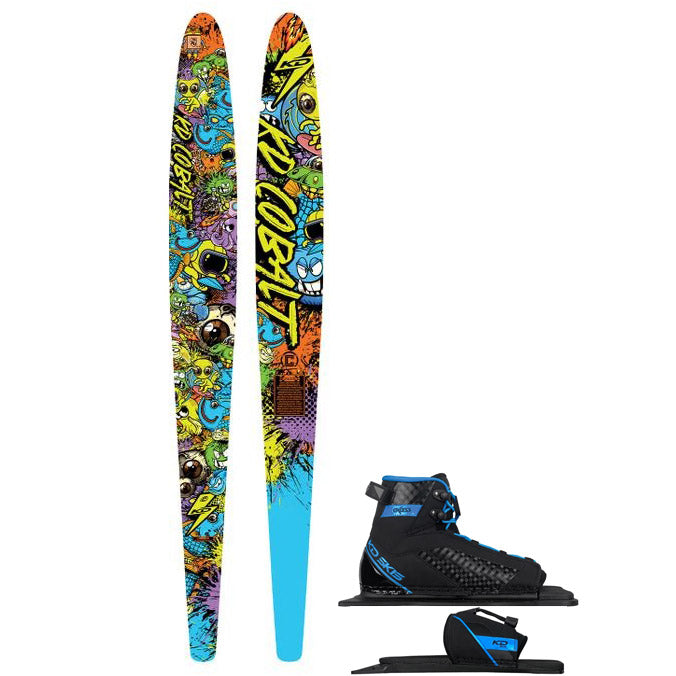 Cobalt Jr Slalom Ski w/ Axcess Jr Boot Package