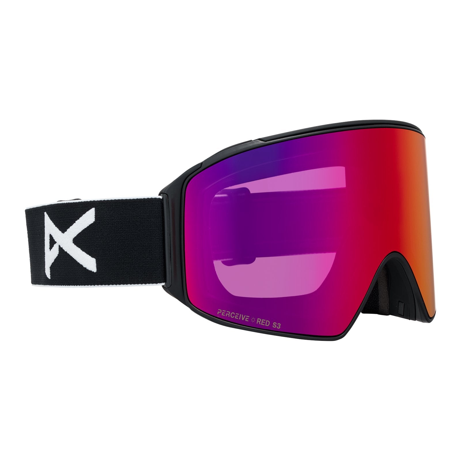 M4 Goggles (Cylindrical) + Bonus Lens + Mfi Face Mask Black - Perceive Sunny Red Lens (14% / S3) w/ Perceive Cloudy Burst Lens (59% / S1) - Image 3
