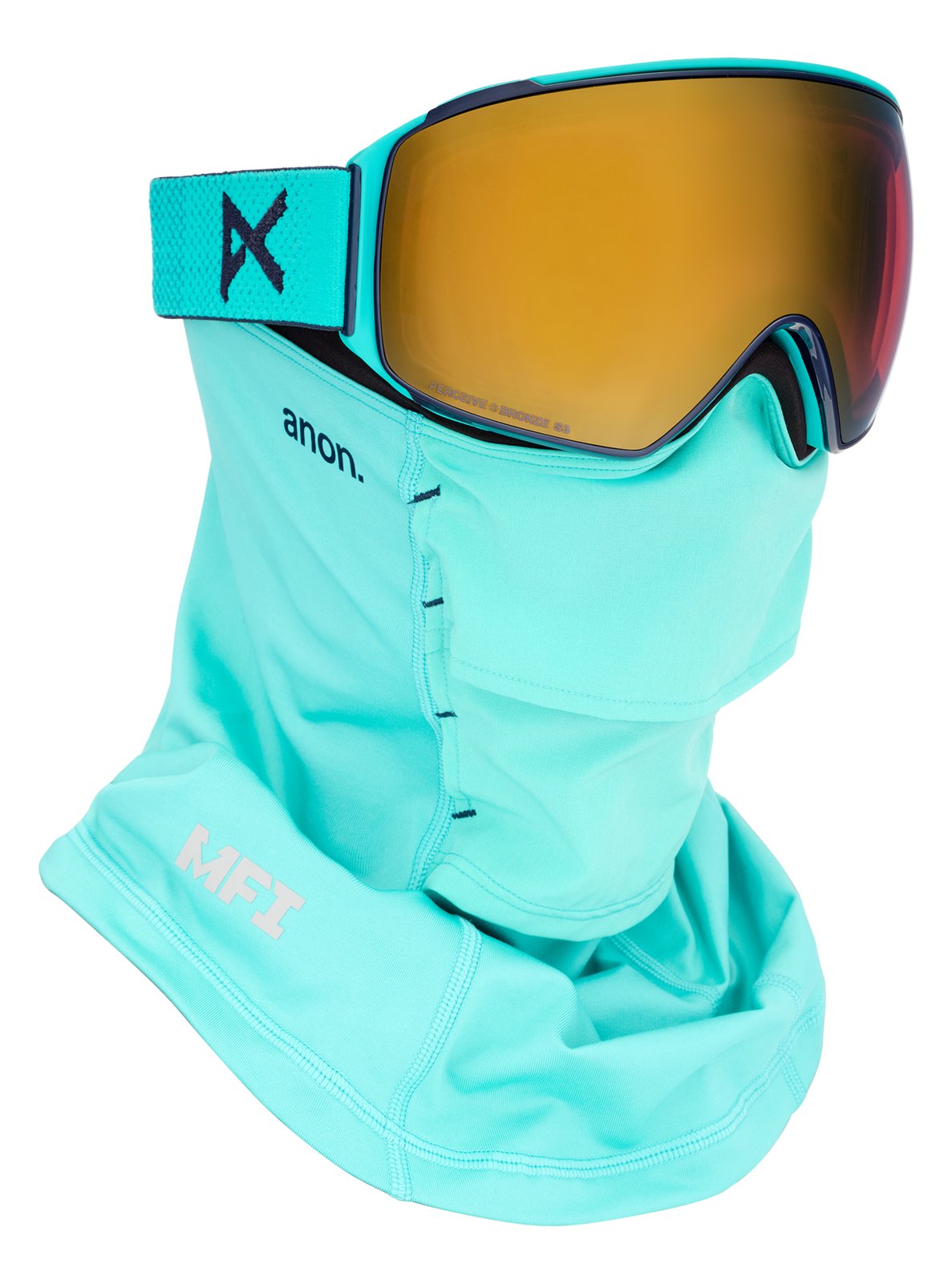 M4 Goggles (Toric) + Bonus Perceive Lens + Mfi Face Mask Marine - Perceive Sunny Bronze Lens (17% / S3) w/ Perceive Cloudy Burst Lens (59% / S1) - Image 4